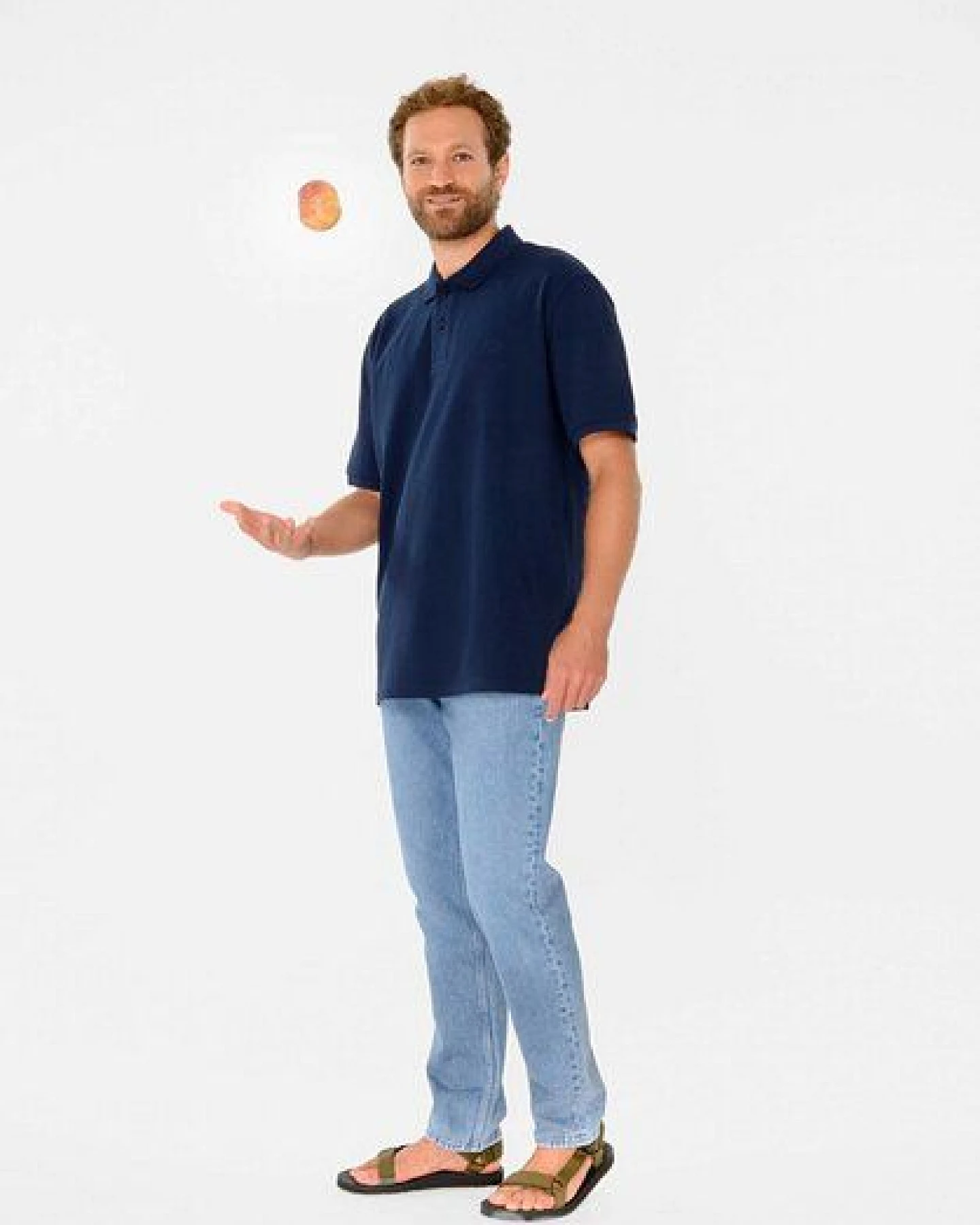 ThokkThokk Herren Polo Shirt aus Biobaumwoll-Piqué – Ansicht 2