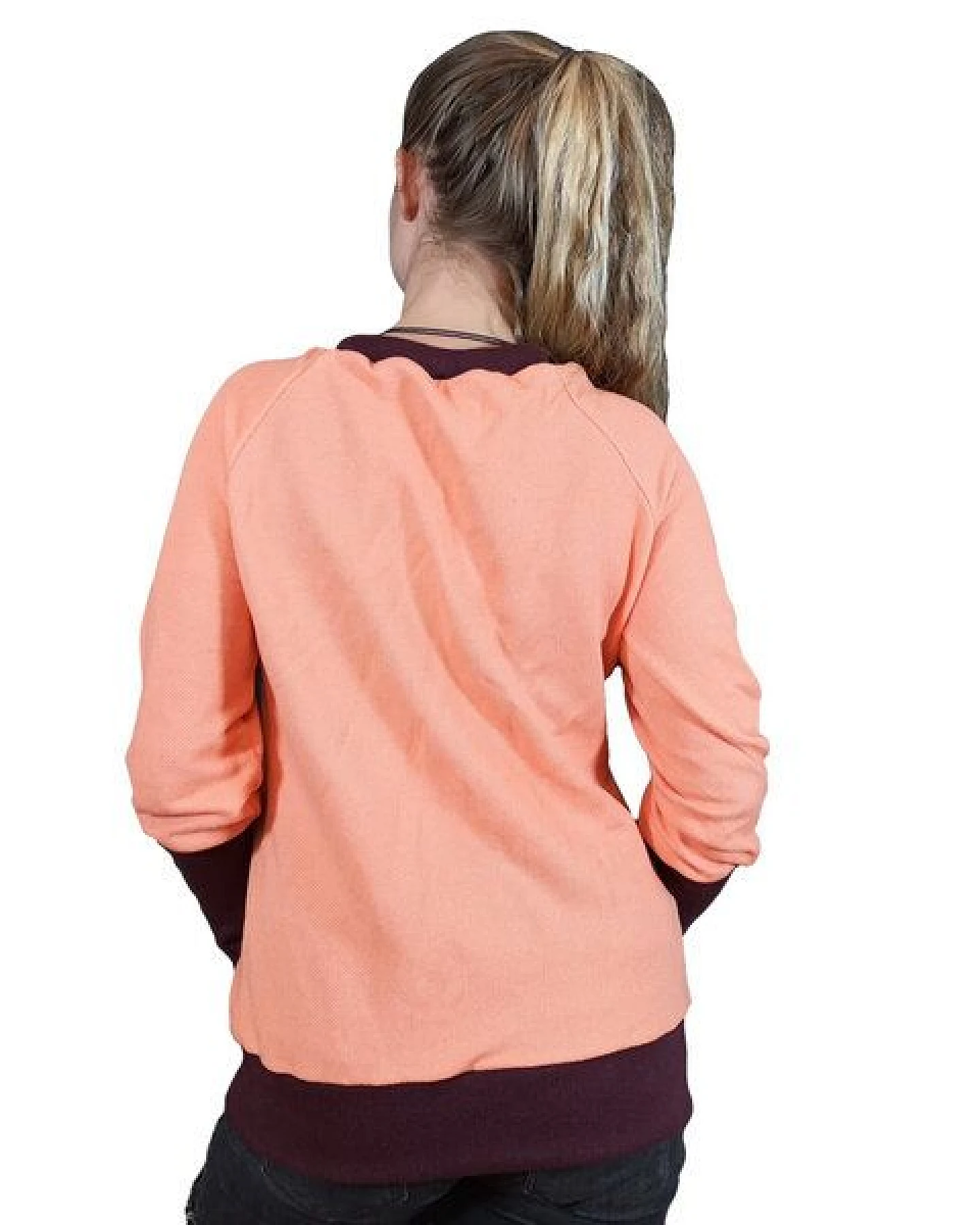 liebewicht Pullover Sweatshirt kurz mit langen Bündchen – Ansicht 2