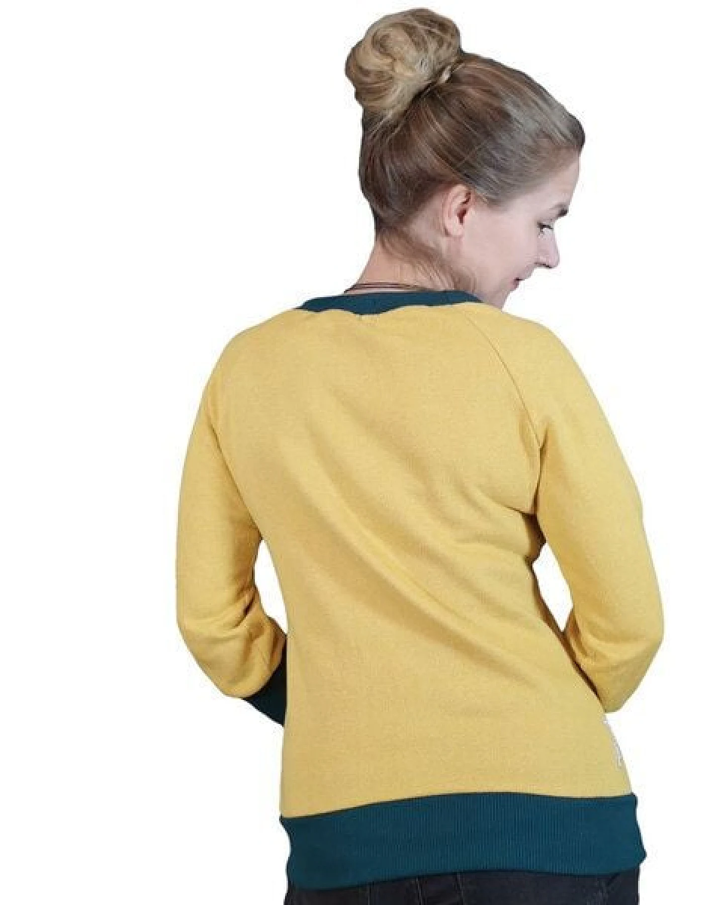 liebewicht Pullover Sweatshirt kurz mit langen Bündchen – Ansicht 2