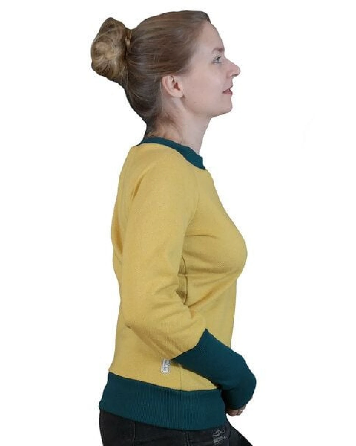 liebewicht Pullover Sweatshirt kurz mit langen Bündchen – Ansicht 3