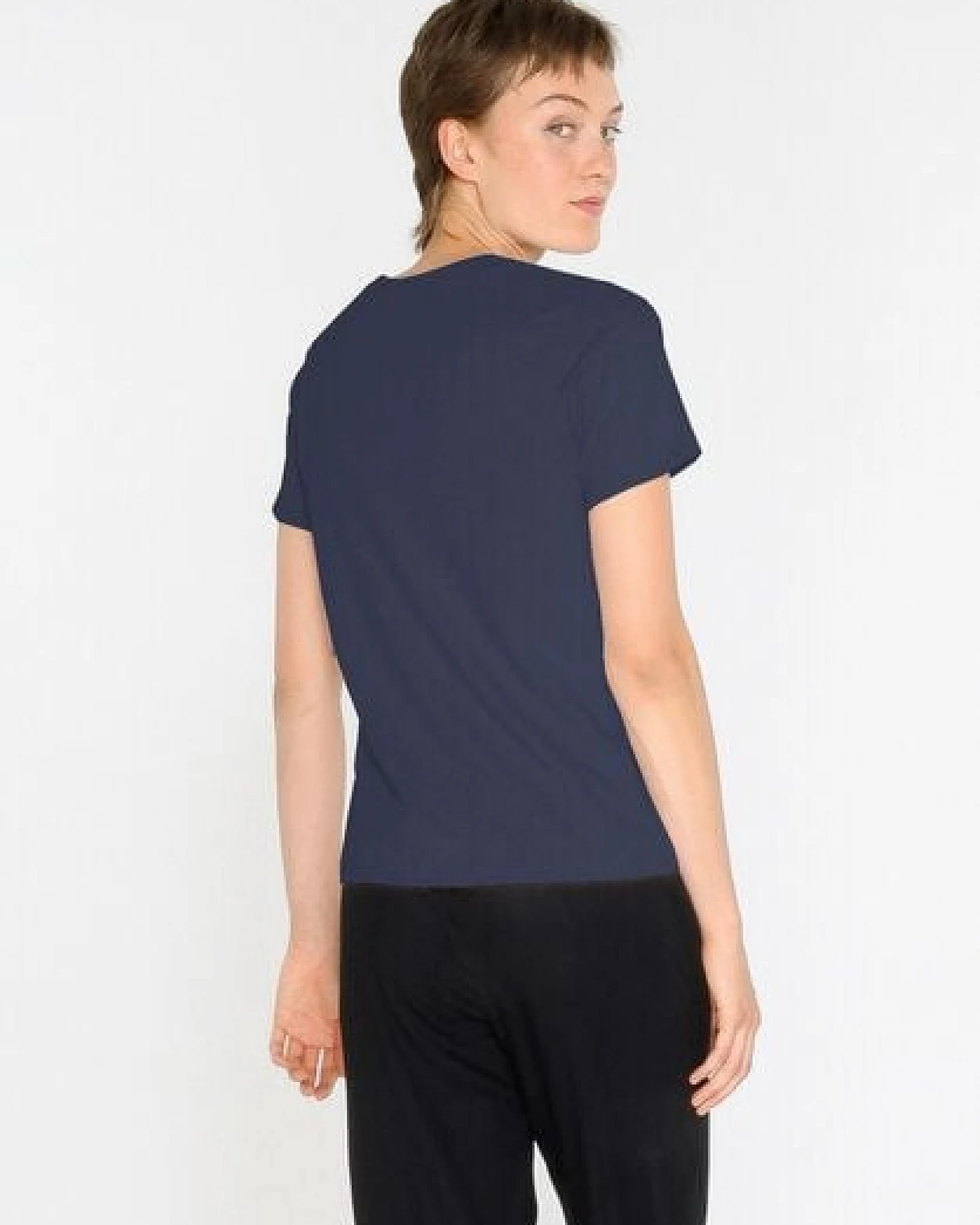 ThokkThokk Damen Print T-Shirt SPACEGRID aus Biobaumwolle – Ansicht 2