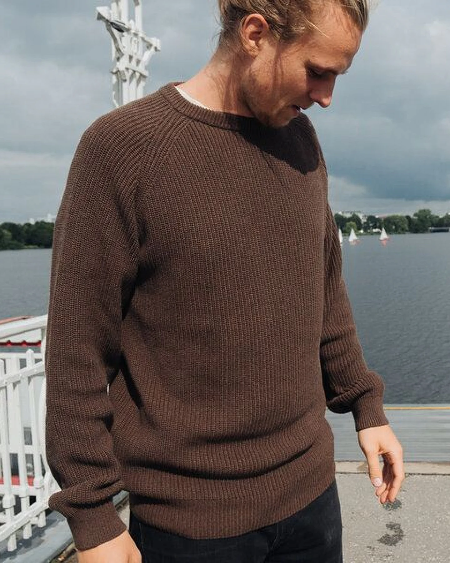 RAGO - Strickpullover (Herren) aus 100% Bio-Baumwolle (GOTS) von SALZWASSER – Ansicht 3