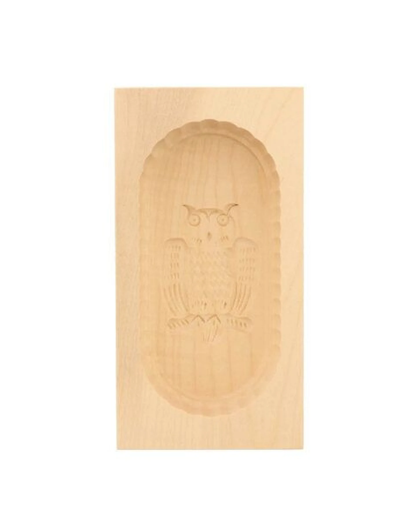 Mitienda Shop Butterform aus Holz Eulen Motiv, Sturz-Form 250g – Ansicht 2