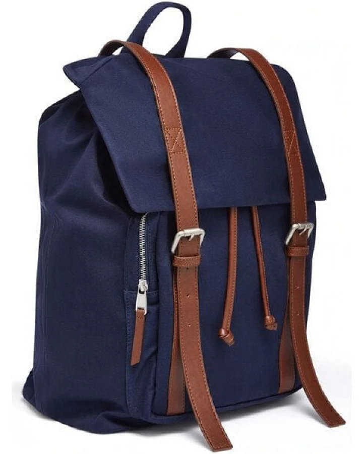 Will's Vegan Shop Duffel Rucksack aus schwerem Baumwoll-Canvas