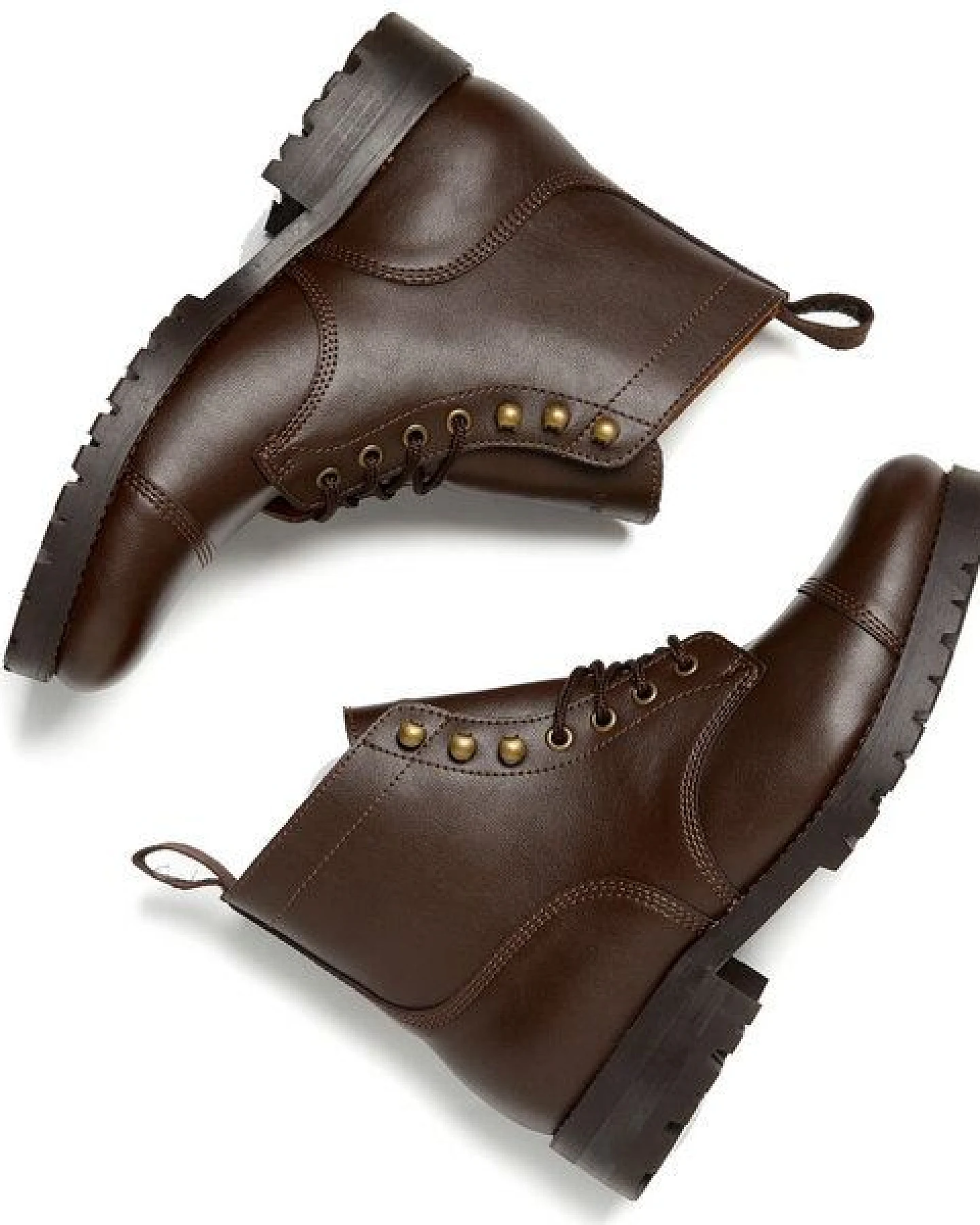 Will's Vegan Shop Work Boots aus veganem, italienischen Leder – Ansicht 2