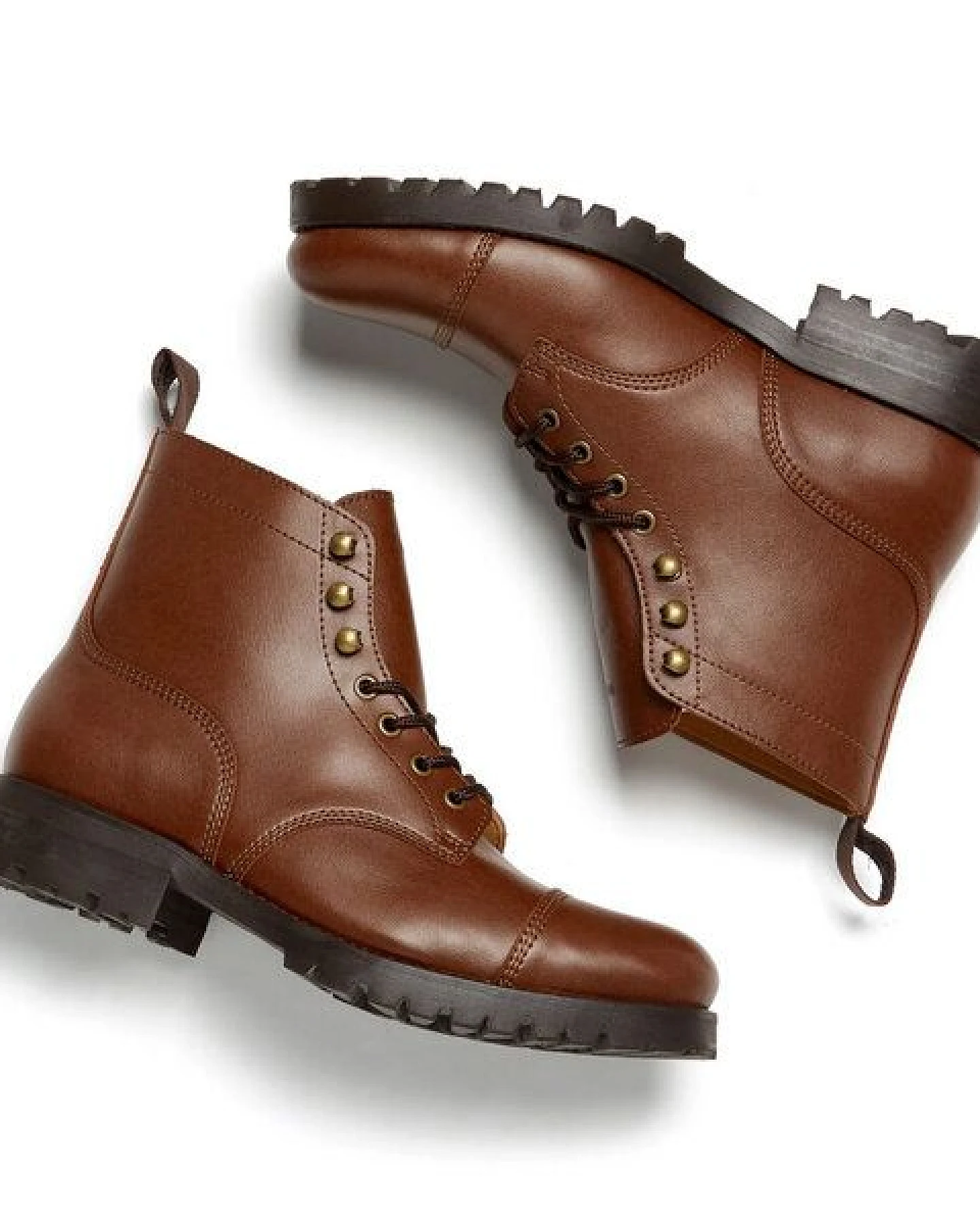 Will's Vegan Shop Work Boots aus veganem, italienischen Leder – Ansicht 2