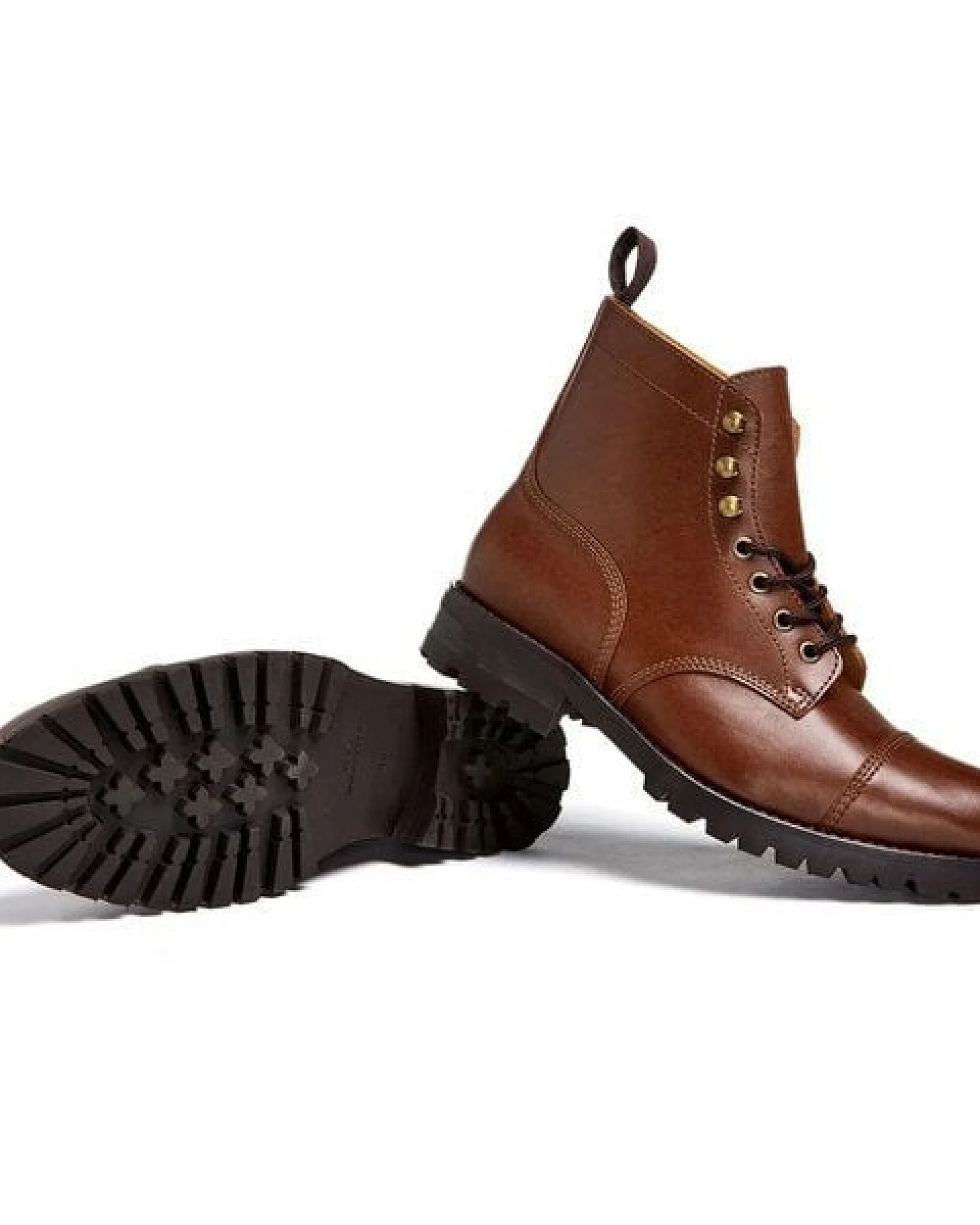 Will's Vegan Shop Work Boots aus veganem, italienischen Leder – Ansicht 4