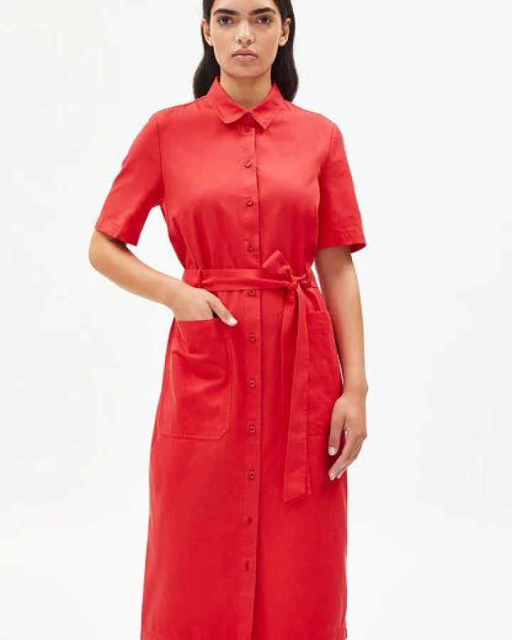 ARMEDANGELS MAARET - Damen Webkleid aus Bio-Baumwoll Mix