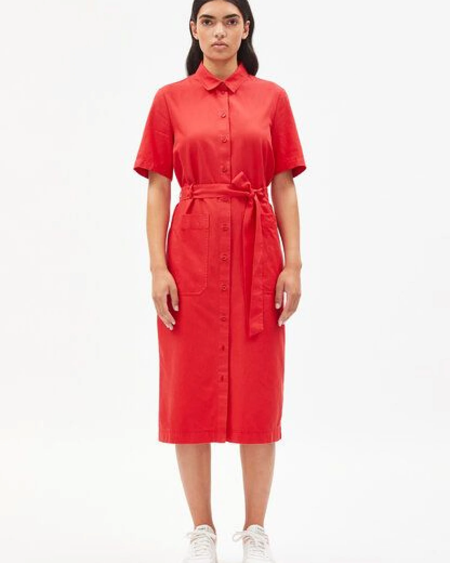 ARMEDANGELS MAARET - Damen Webkleid aus Bio-Baumwoll Mix – Ansicht 3