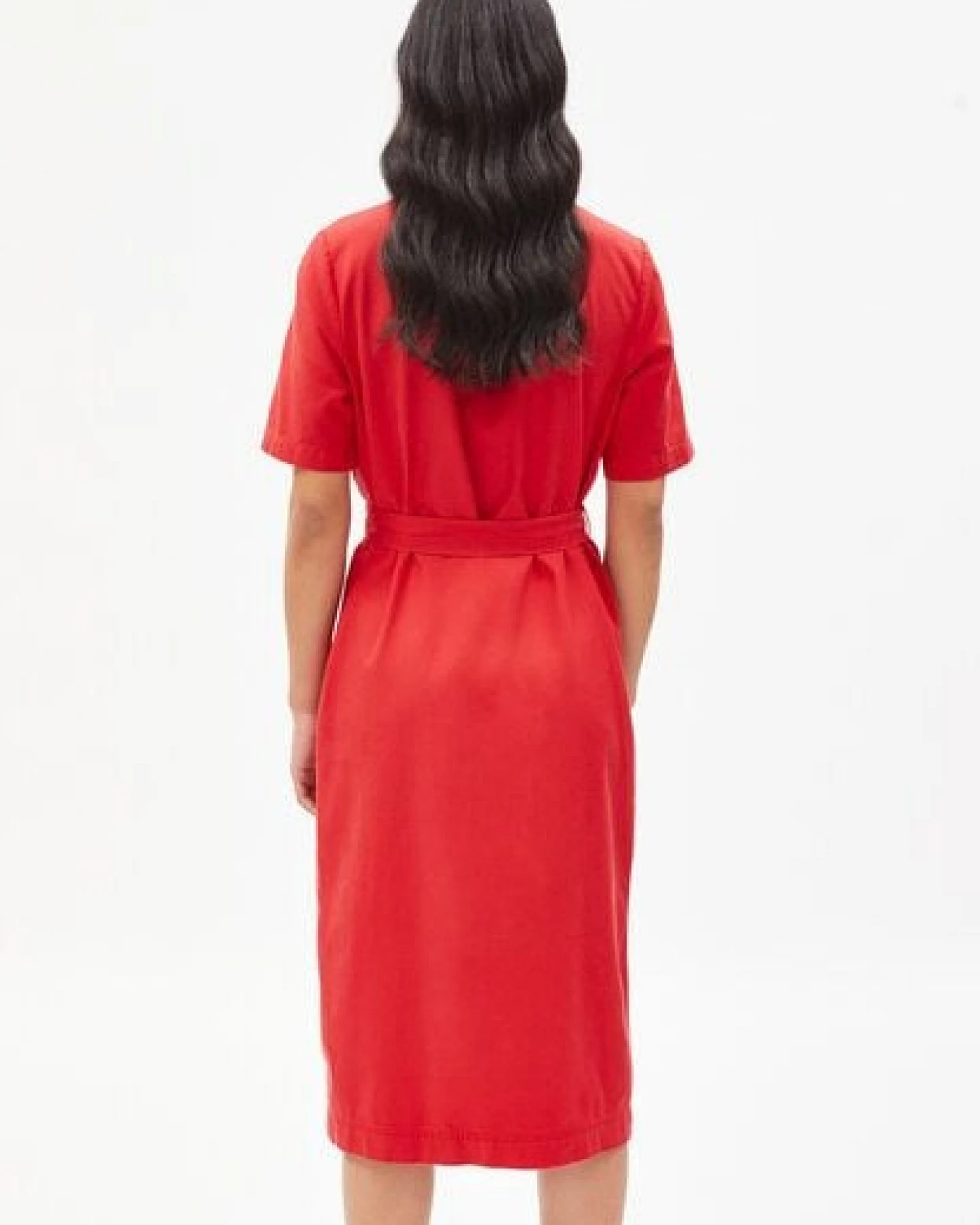 ARMEDANGELS MAARET - Damen Webkleid aus Bio-Baumwoll Mix – Ansicht 4