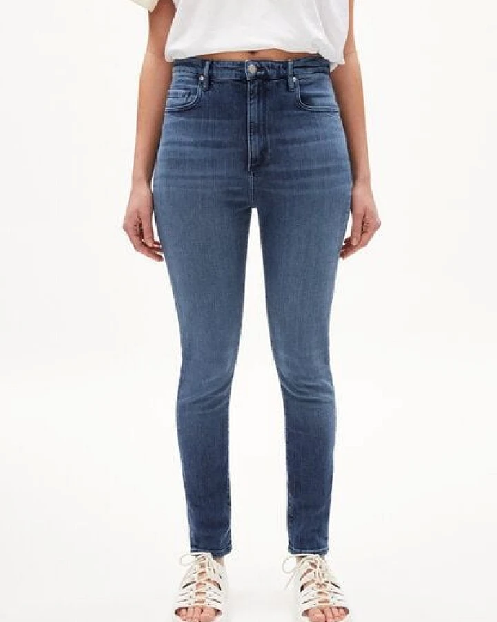 ARMEDANGELS INGAA Damen Jeans Skinny Leg High Waist Bio-Baumwoll Mix X-Stretch