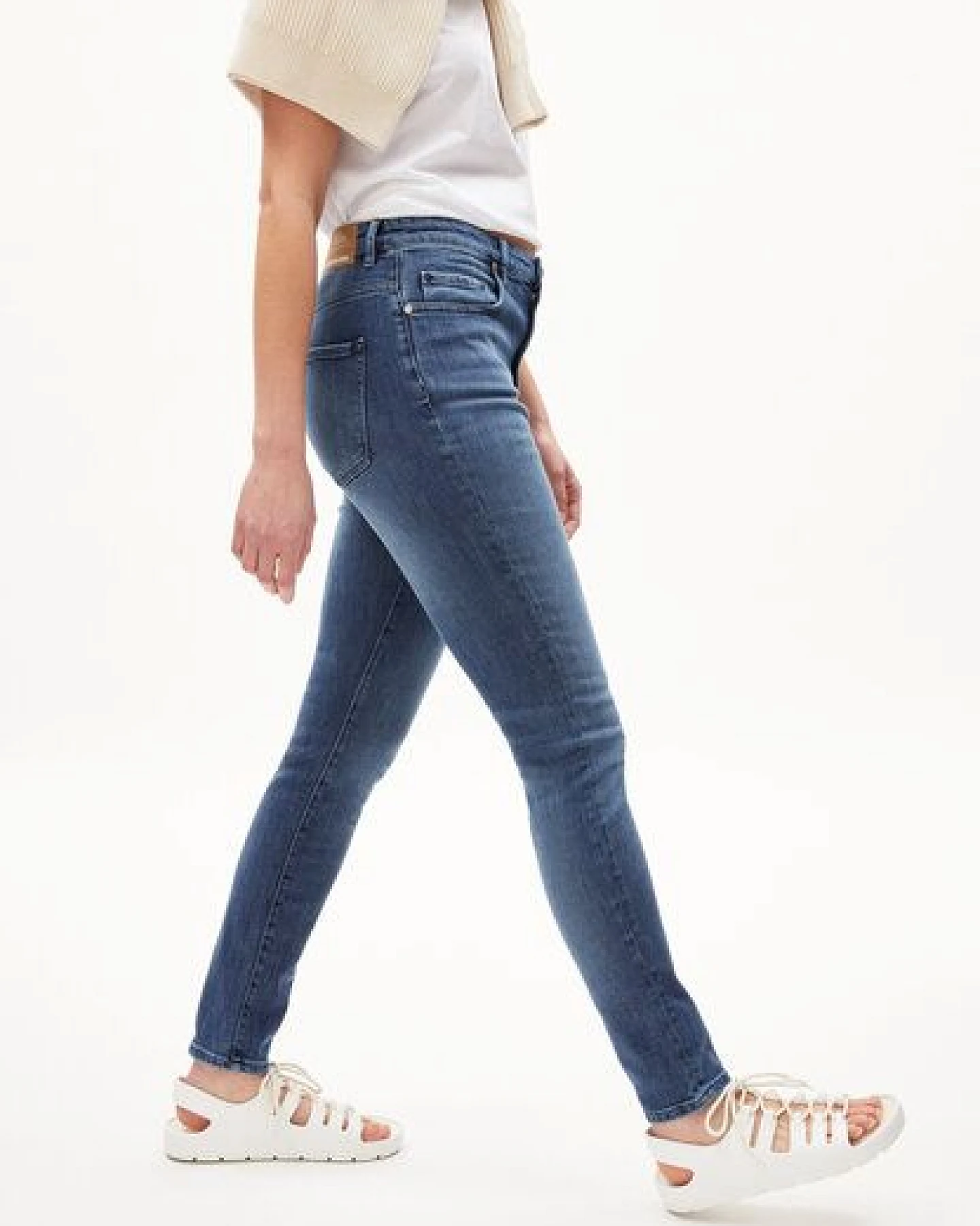 ARMEDANGELS INGAA Damen Jeans Skinny Leg High Waist Bio-Baumwoll Mix X-Stretch – Ansicht 4