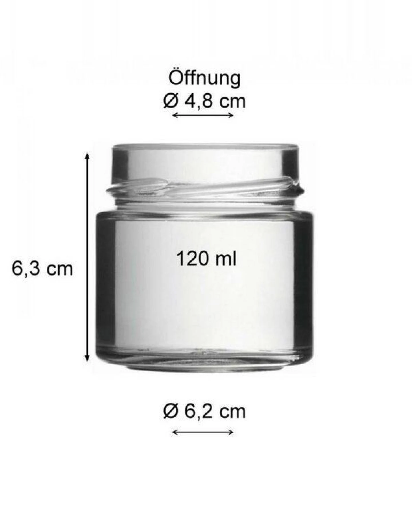 mikken Einmachglas 120 - 1000 ml mit Schraubverschluss Vorratsglas – Ansicht 3
