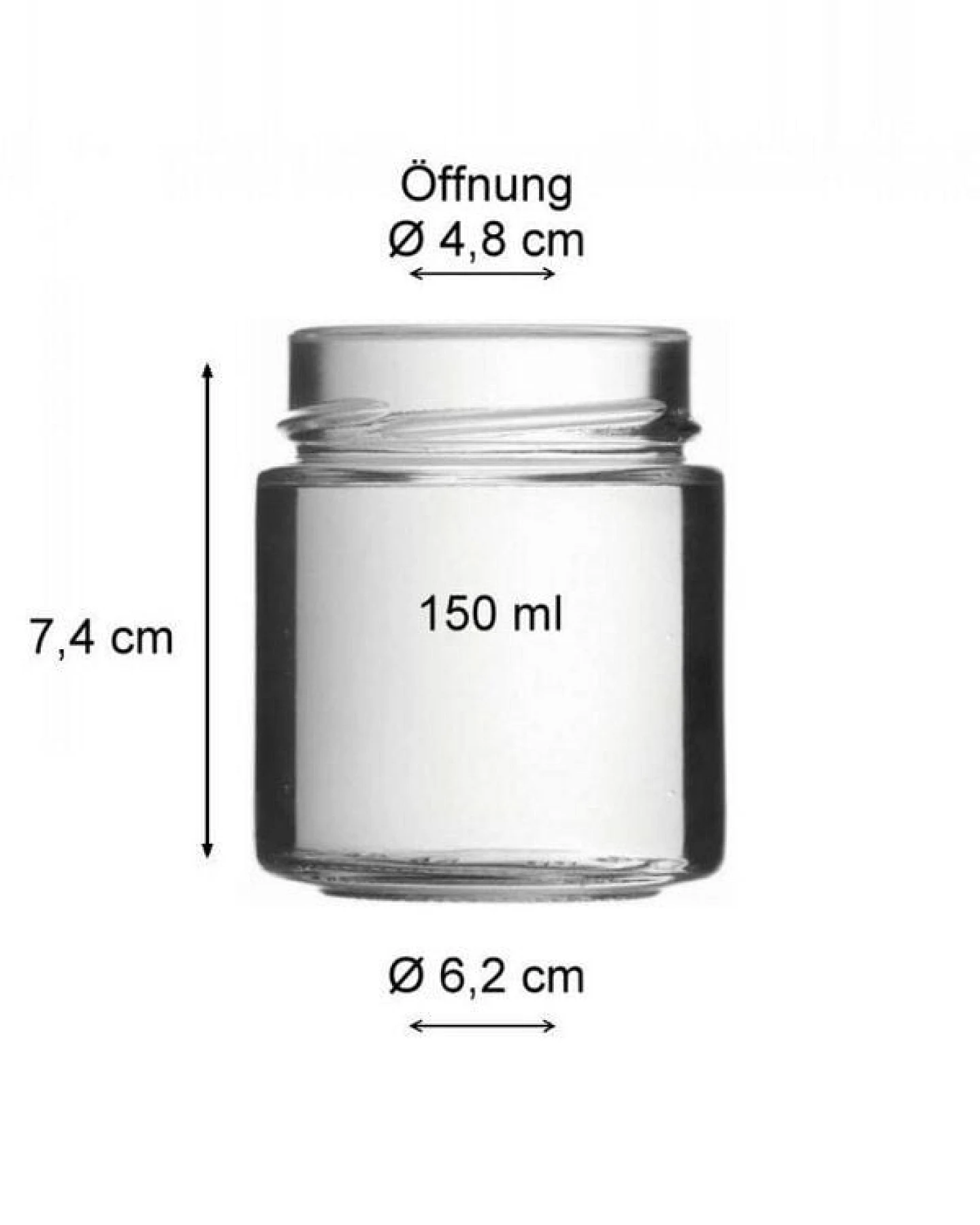 mikken Einmachglas 120 - 1000 ml mit Schraubverschluss Vorratsglas – Ansicht 4
