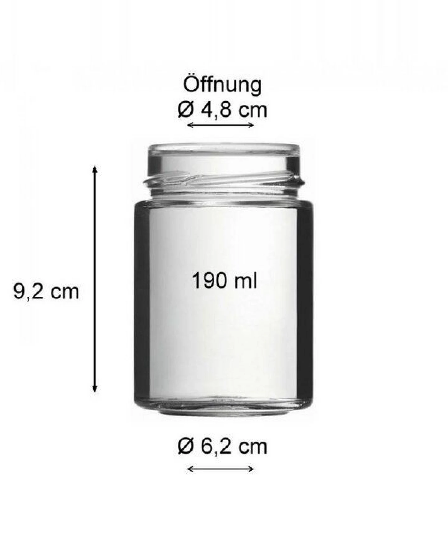 mikken Einmachglas 120 - 1000 ml mit Schraubverschluss Vorratsglas – Ansicht 3