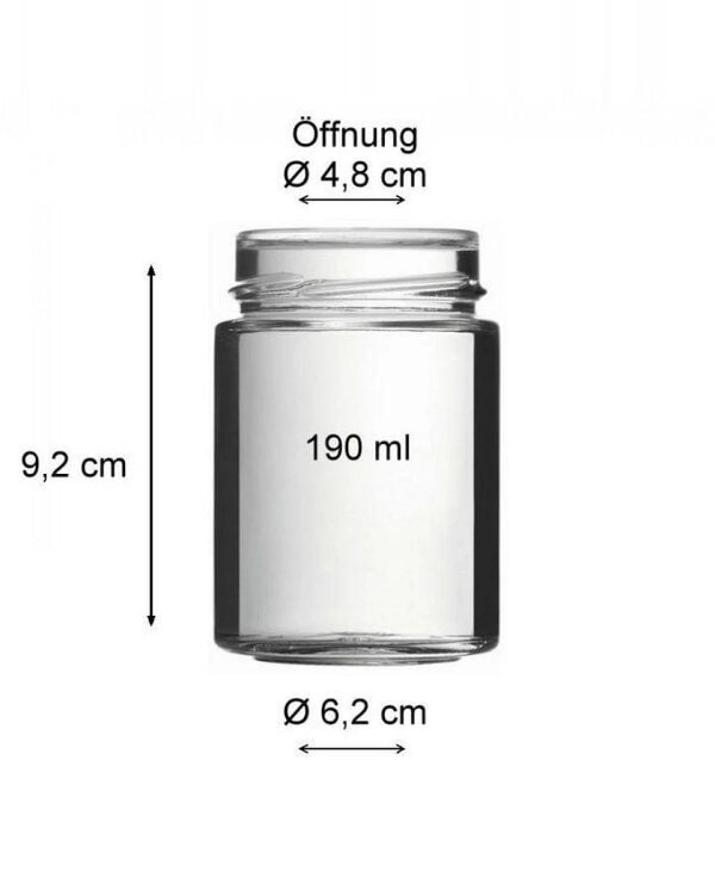 mikken Einmachglas 120 - 1000 ml mit Schraubverschluss Vorratsglas – Ansicht 3