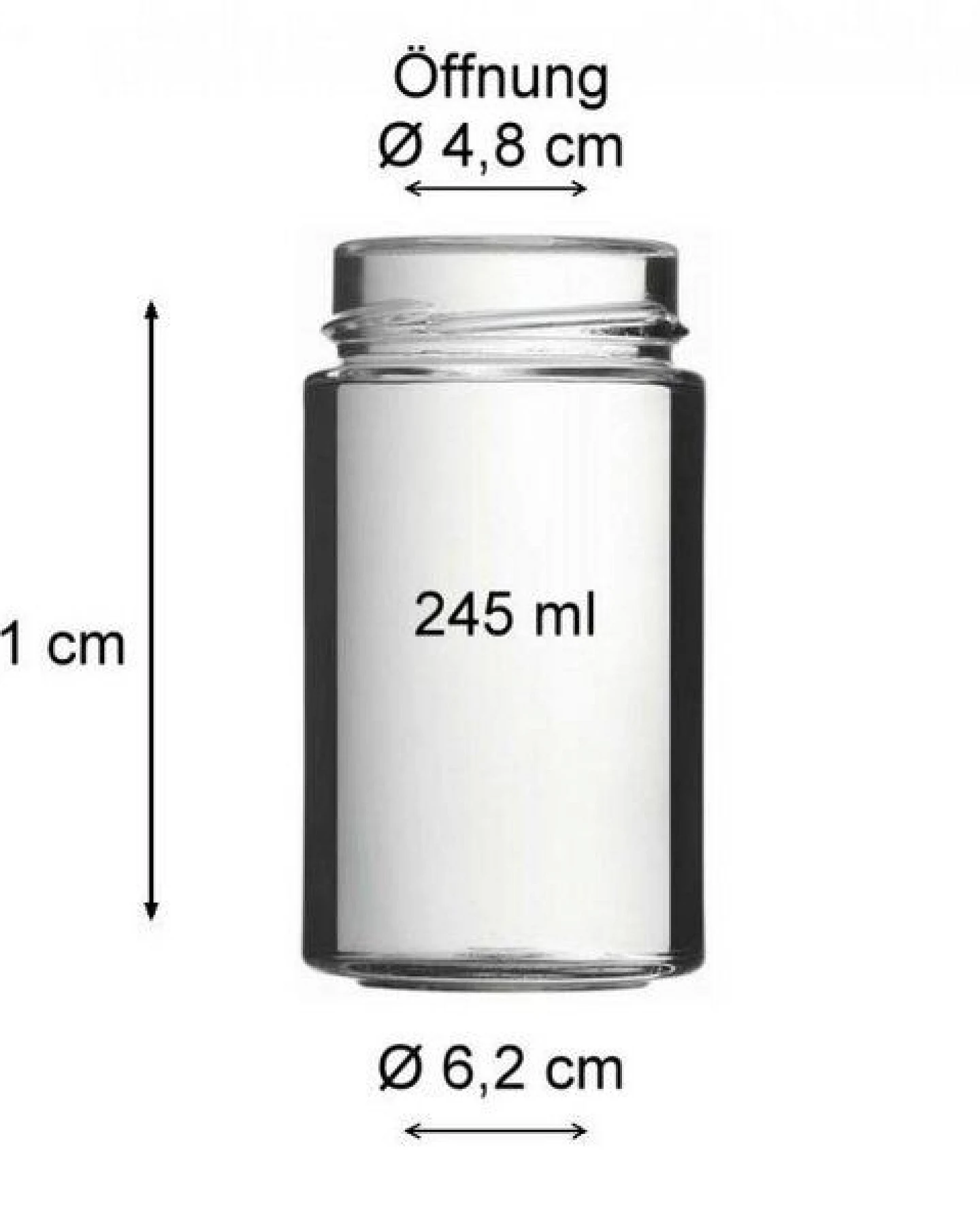 mikken Einmachglas 120 - 1000 ml mit Schraubverschluss Vorratsglas – Ansicht 3