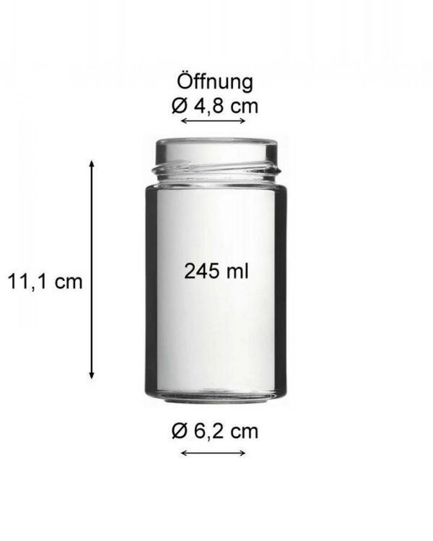 mikken Einmachglas 120 - 1000 ml mit Schraubverschluss Vorratsglas – Ansicht 3