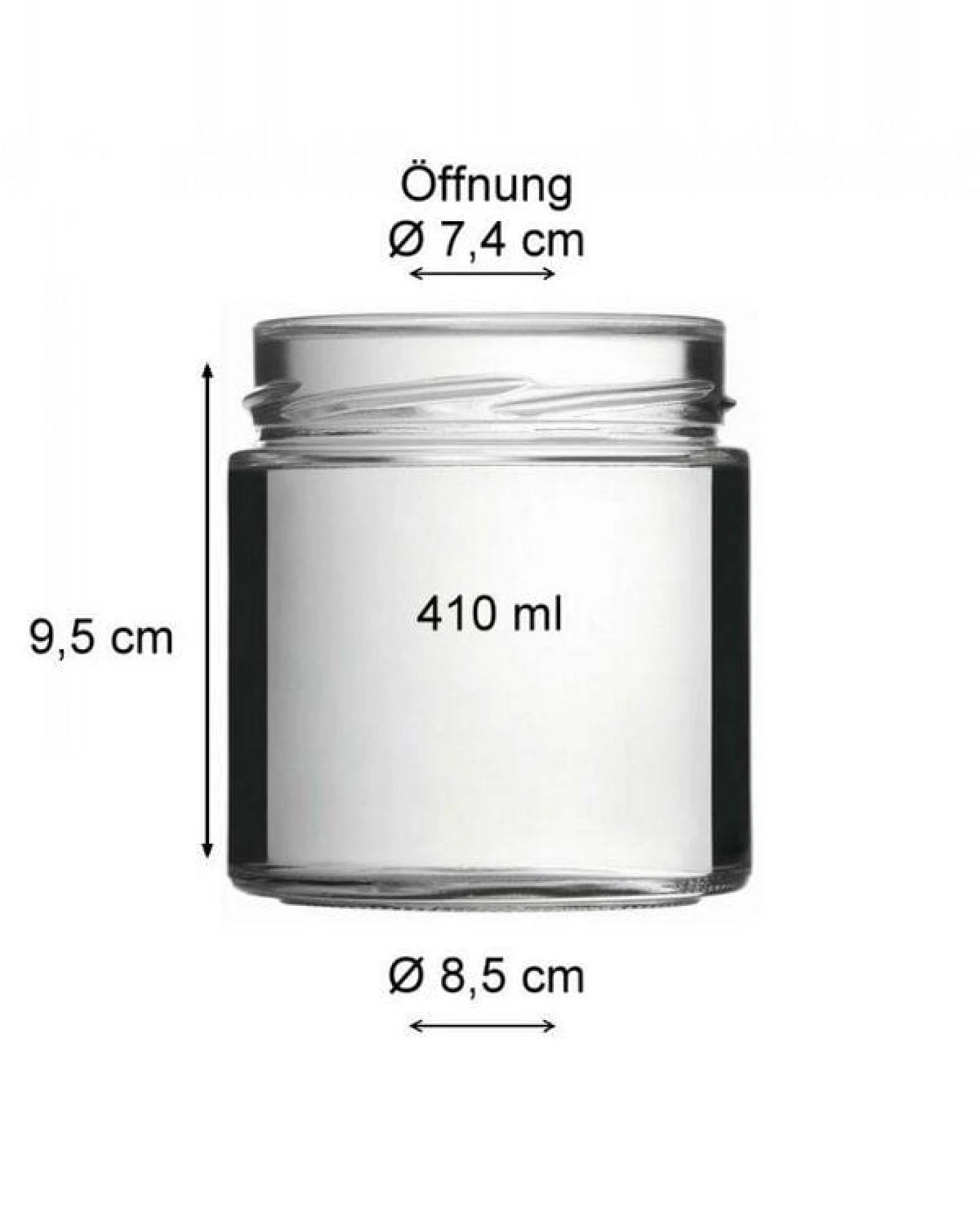mikken Einmachglas 120 - 1000 ml mit Schraubverschluss Vorratsglas – Ansicht 3