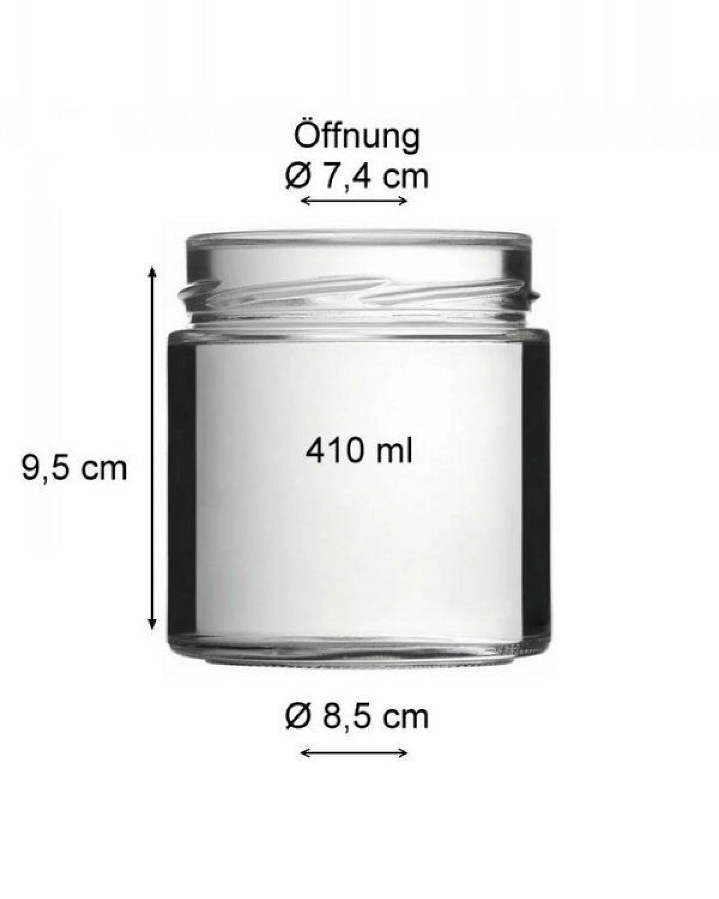 mikken Einmachglas 120 - 1000 ml mit Schraubverschluss Vorratsglas – Ansicht 2
