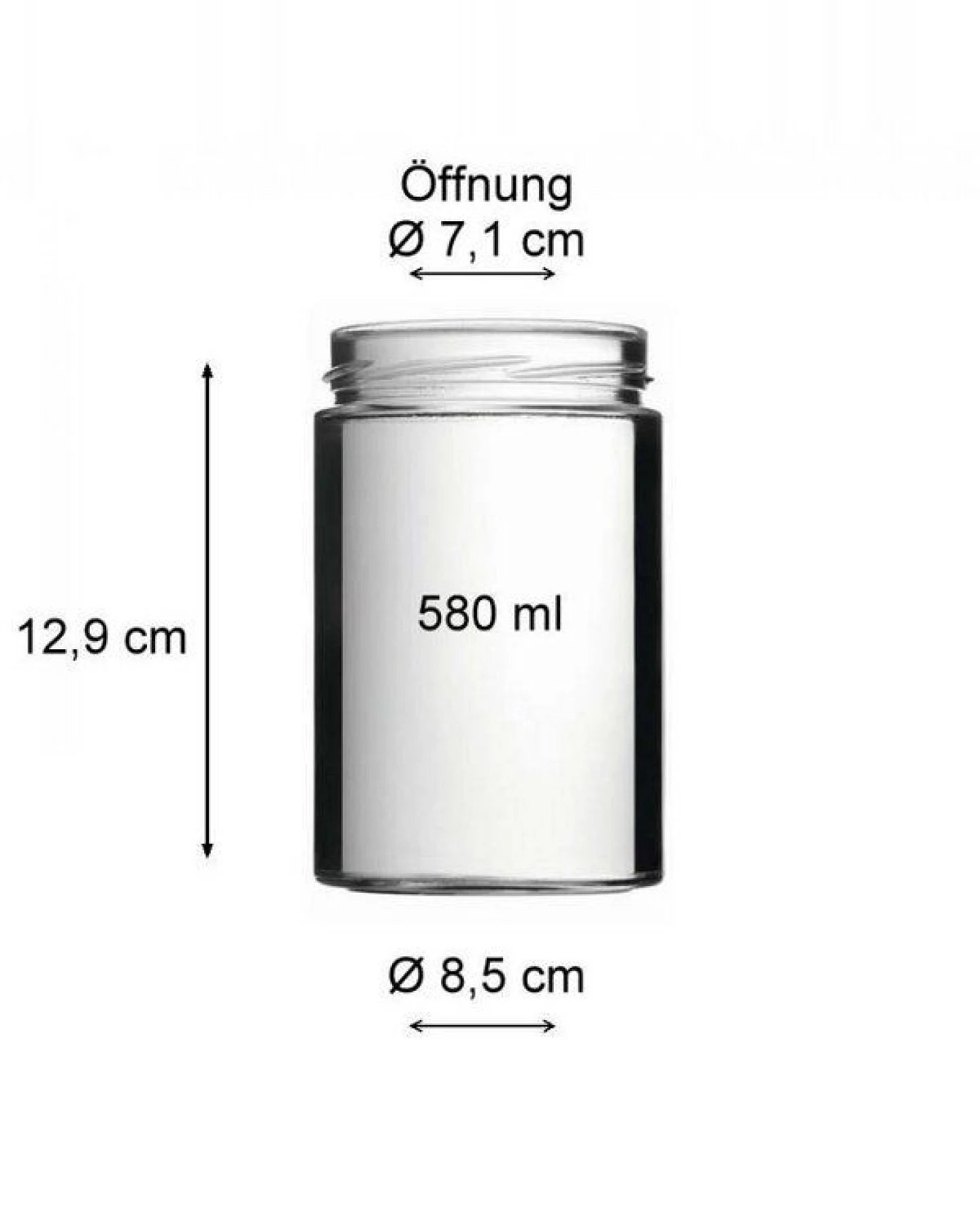mikken Einmachglas 120 - 1000 ml mit Schraubverschluss Vorratsglas – Ansicht 2