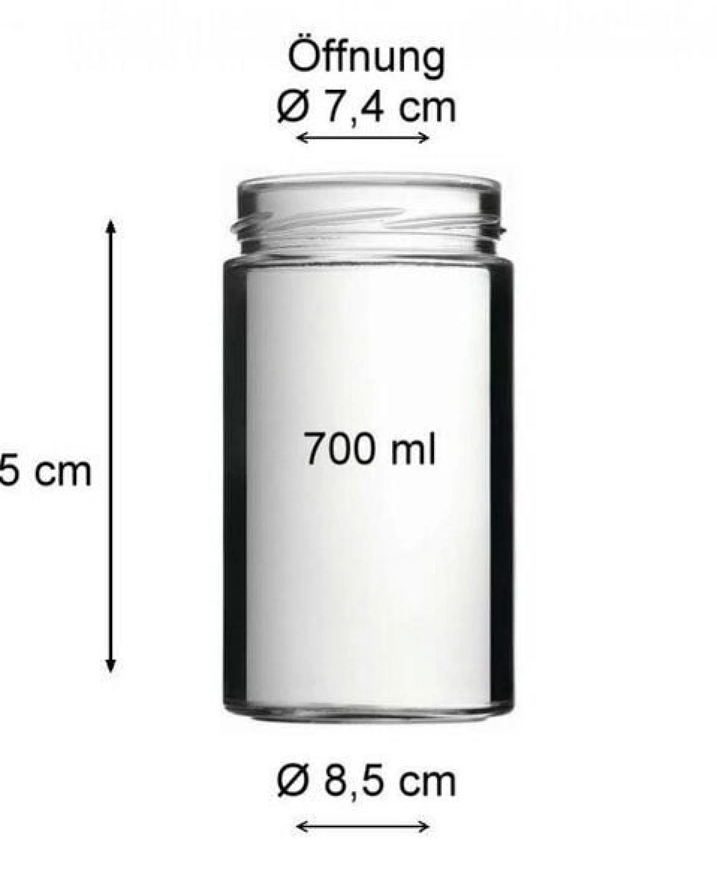 mikken Einmachglas 120 - 1000 ml mit Schraubverschluss Vorratsglas – Ansicht 3