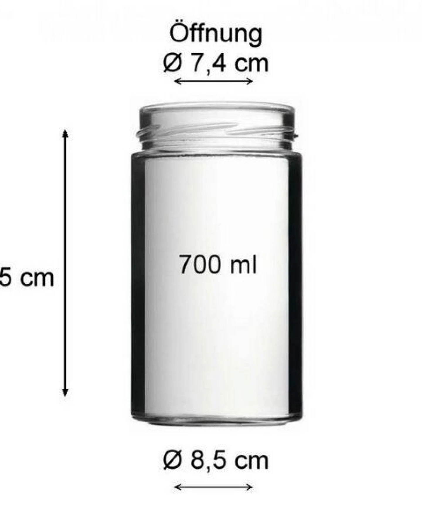 mikken Einmachglas 120 - 1000 ml mit Schraubverschluss Vorratsglas – Ansicht 3