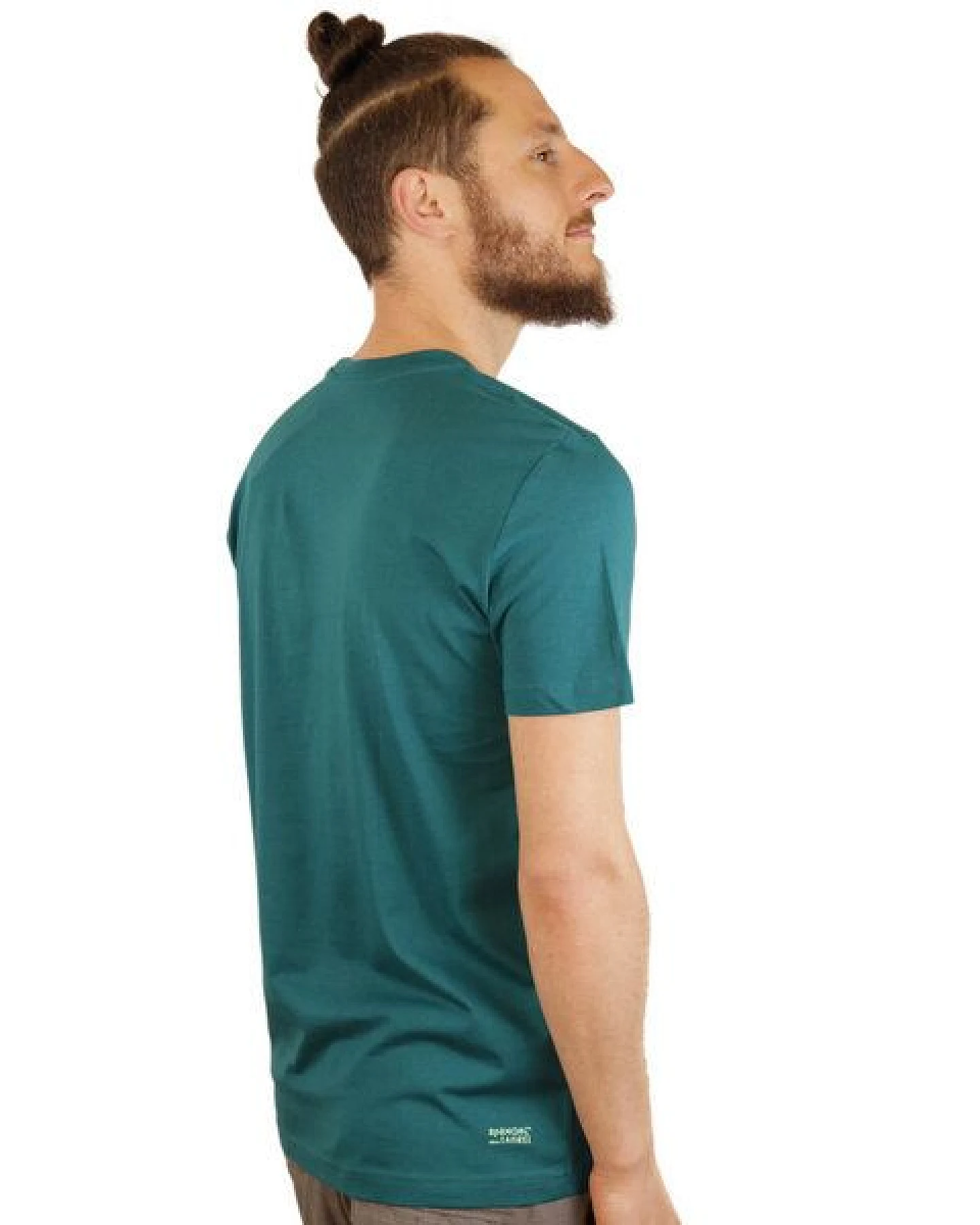 Spangeltangel Herrenshirt "Fahrräder", bedruckt, Siebdruck, sportlich, Bio-Baumwolle – Ansicht 4
