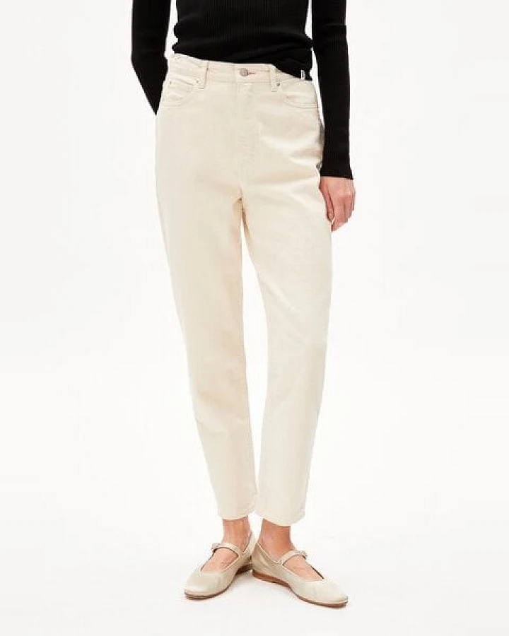 ARMEDANGELS MAIRAA UNDYED - Damen Jeans Mom Fit High Waist Ankle Bio-Baumwoll Mix Non-Stretch