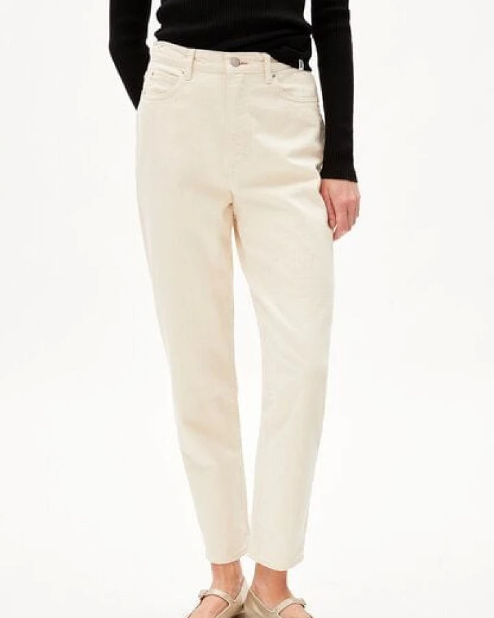 ARMEDANGELS MAIRAA UNDYED - Damen Jeans Mom Fit High Waist Ankle Bio-Baumwoll Mix Non-Stretch