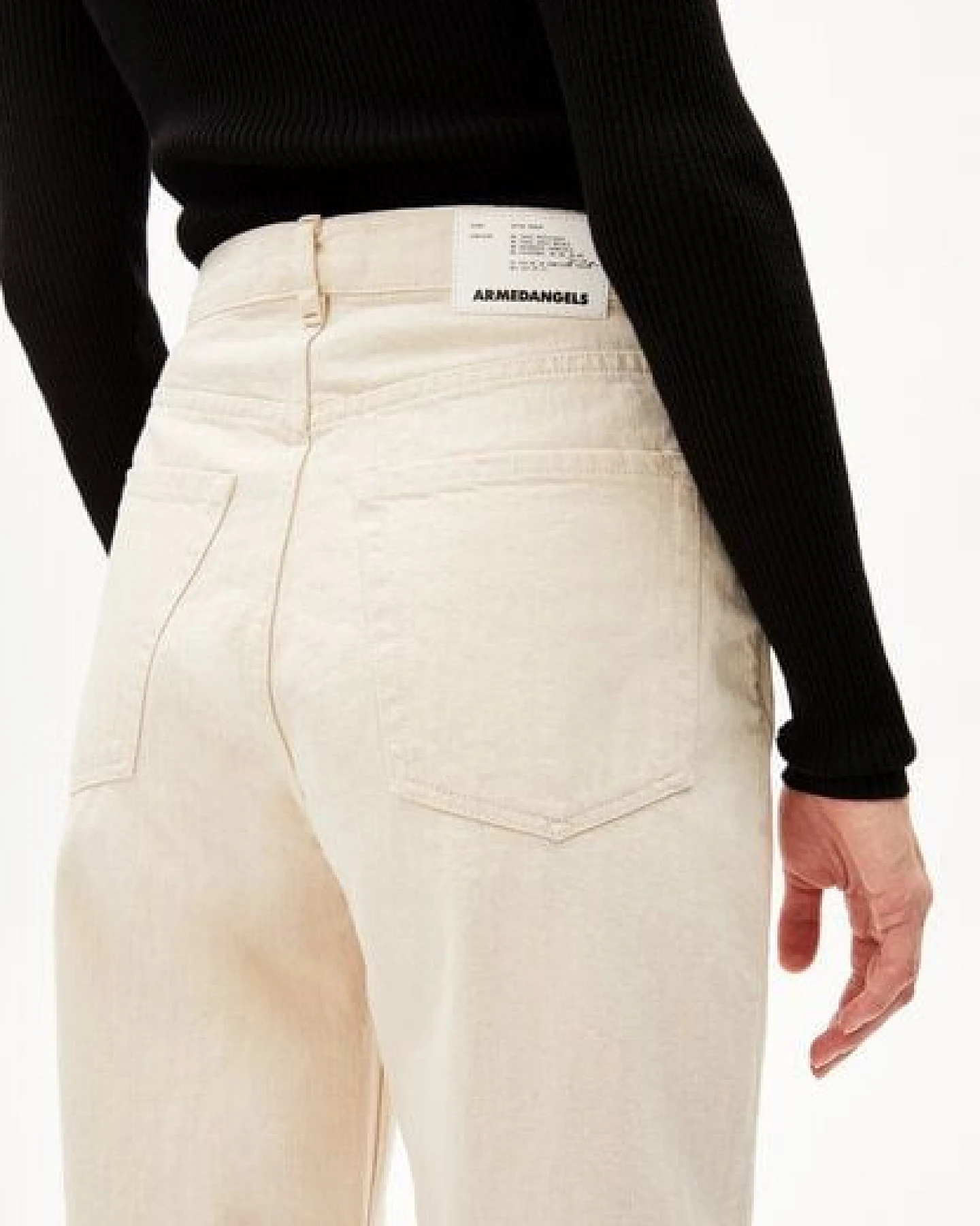 ARMEDANGELS MAIRAA UNDYED - Damen Jeans Mom Fit High Waist Ankle Bio-Baumwoll Mix Non-Stretch – Ansicht 3