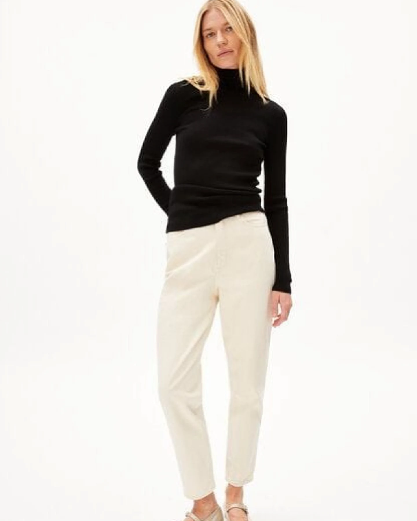 ARMEDANGELS MAIRAA UNDYED - Damen Jeans Mom Fit High Waist Ankle Bio-Baumwoll Mix Non-Stretch – Ansicht 4