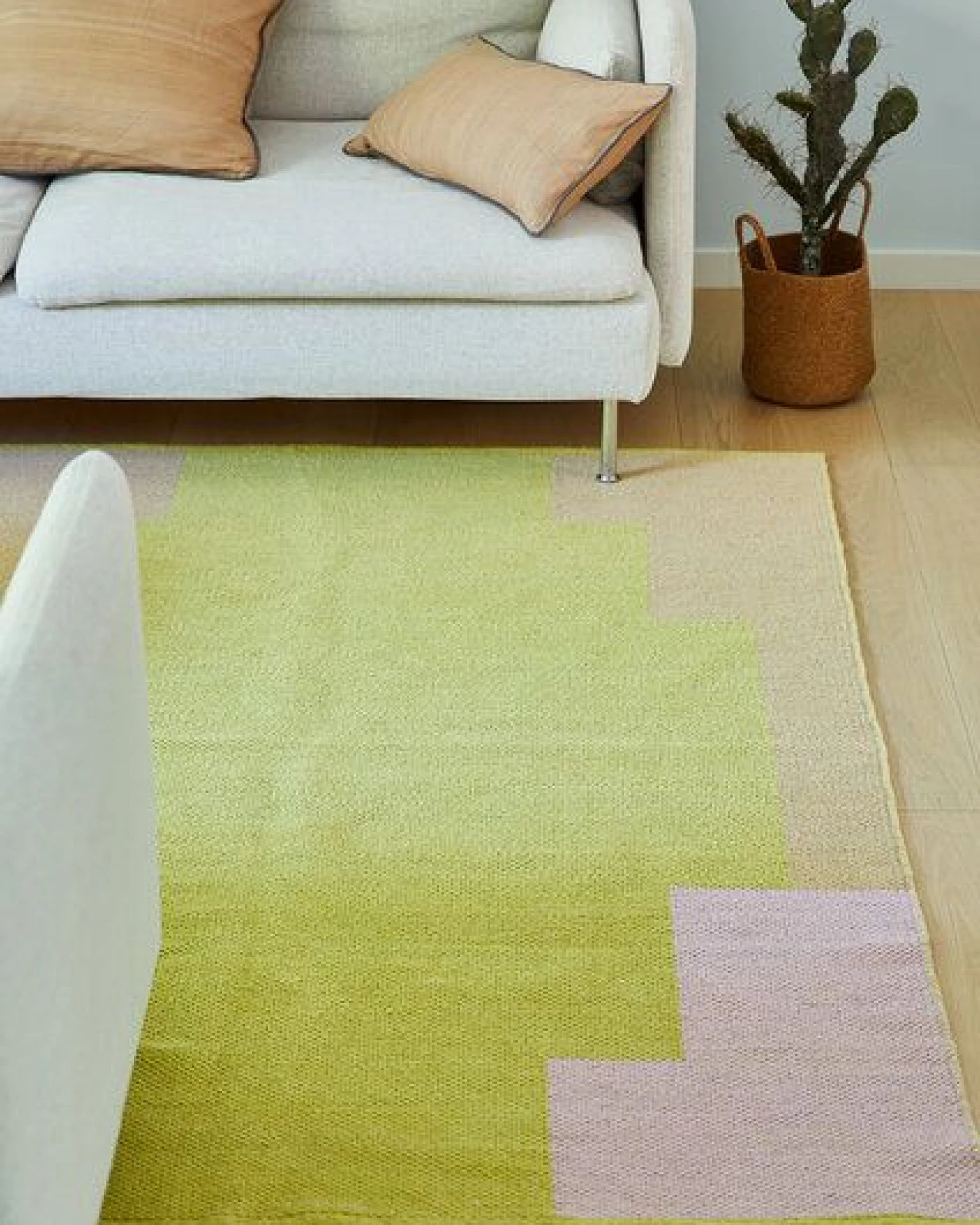 liv interior Recycelter Baumwollteppich HONEY – Ansicht 2