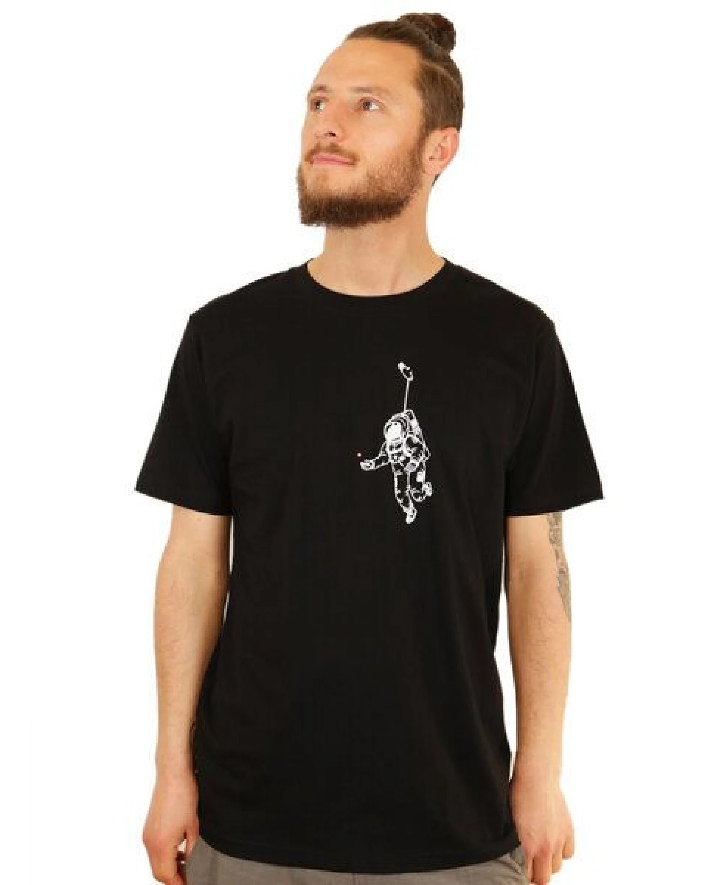 Spangeltangel Herrenshirt "Kosmonaut", T-Shirt, Bio-Baumwolle, Astronaut, Stern, – Ansicht 2