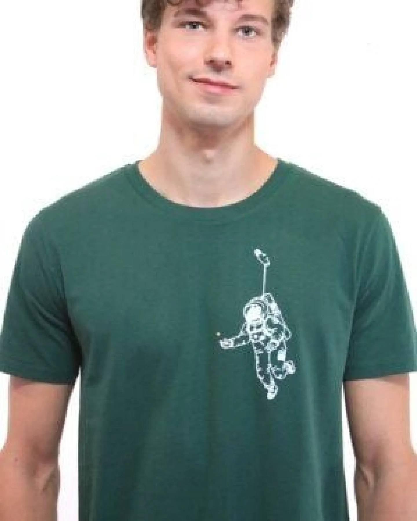 Spangeltangel Herrenshirt "Kosmonaut", T-Shirt, Bio-Baumwolle, Astronaut, Stern, – Ansicht 3