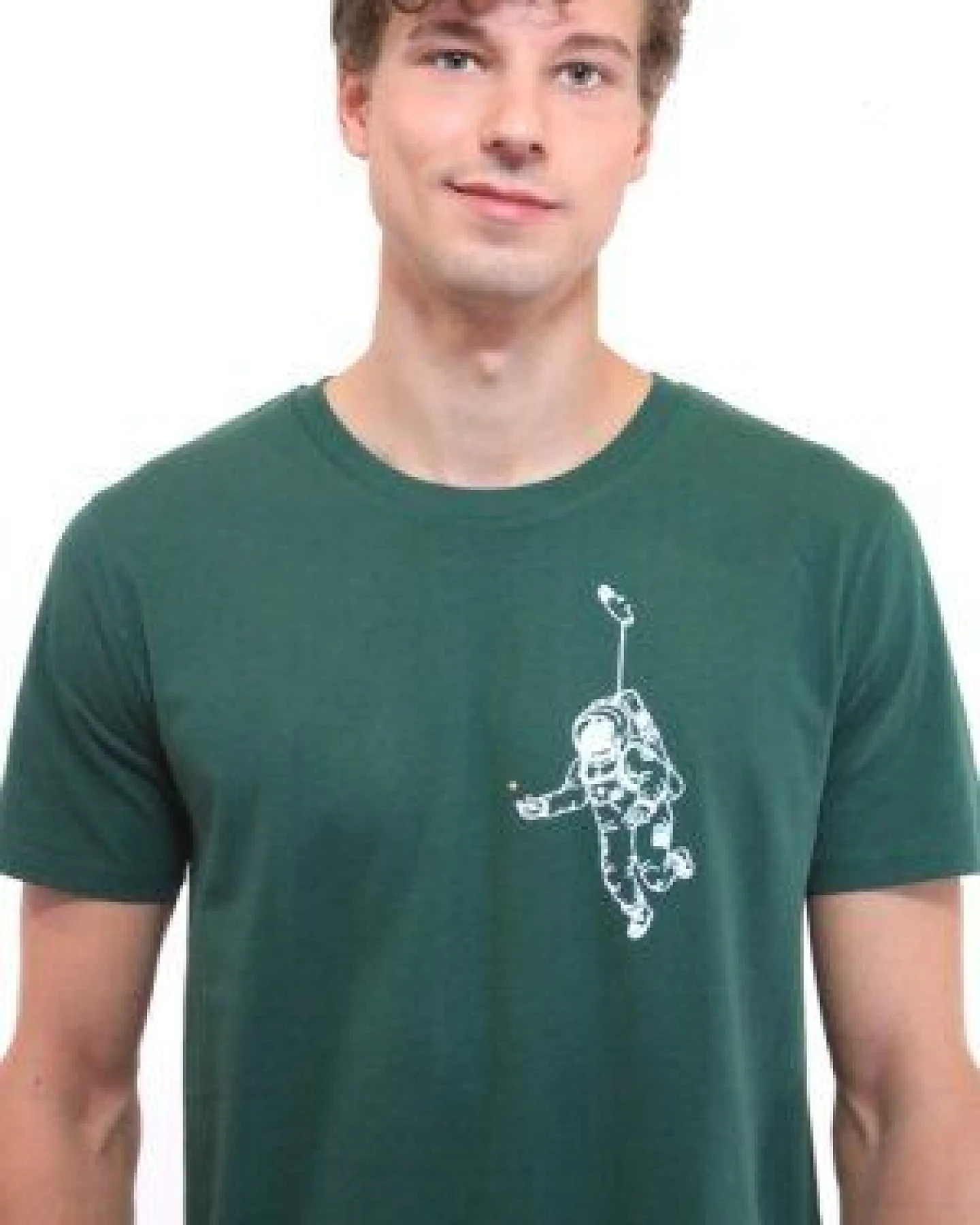 Spangeltangel Herrenshirt "Kosmonaut", T-Shirt, Bio-Baumwolle, Astronaut, Stern, – Ansicht 3