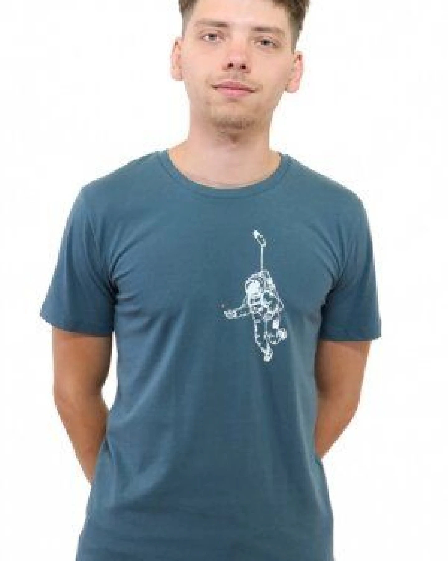 Spangeltangel Herrenshirt "Kosmonaut", T-Shirt, Bio-Baumwolle, Astronaut, Stern, – Ansicht 2