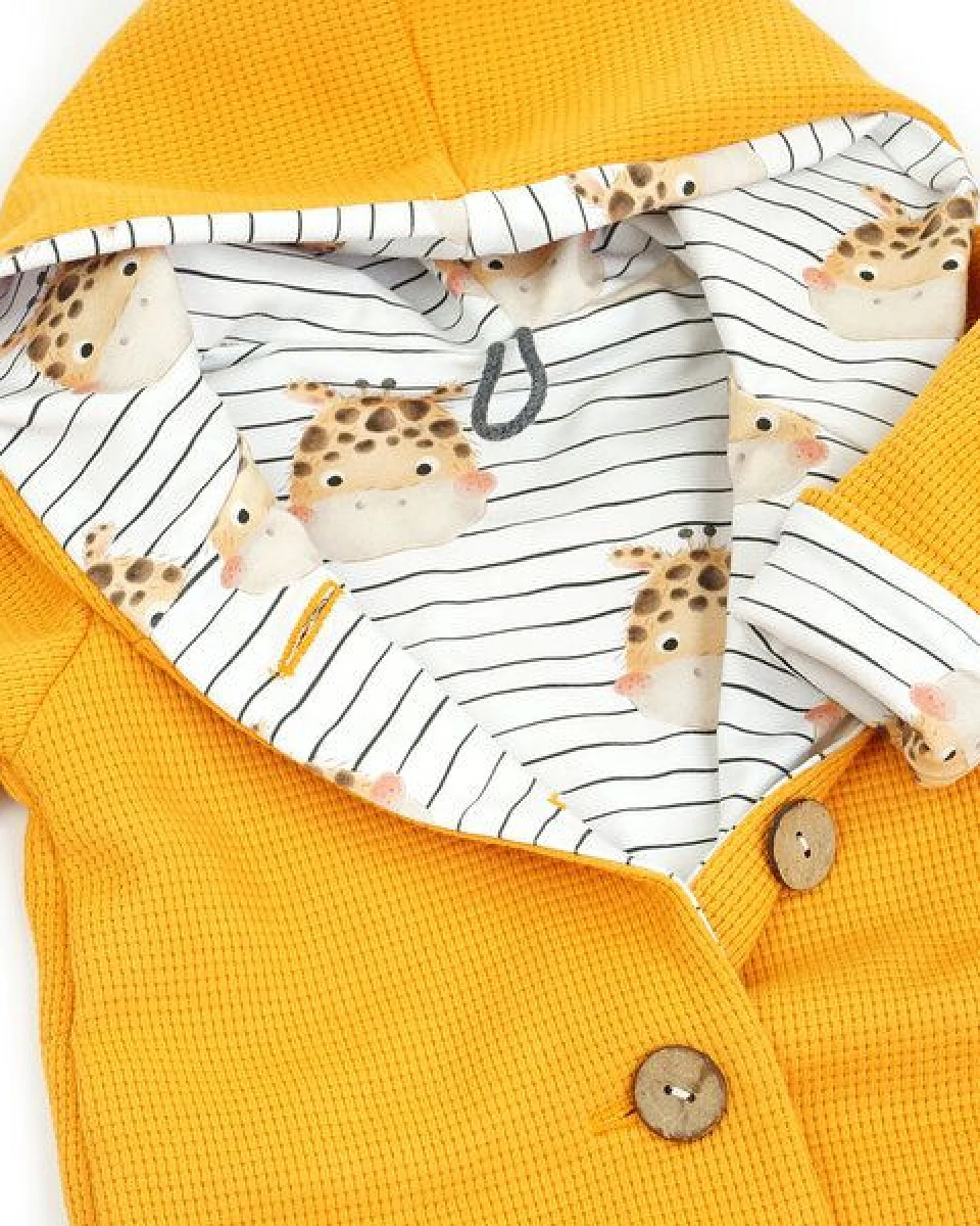 Sternchenwolke BIO Waffeljersey Jacke "Gigi Giraffe" – Ansicht 3