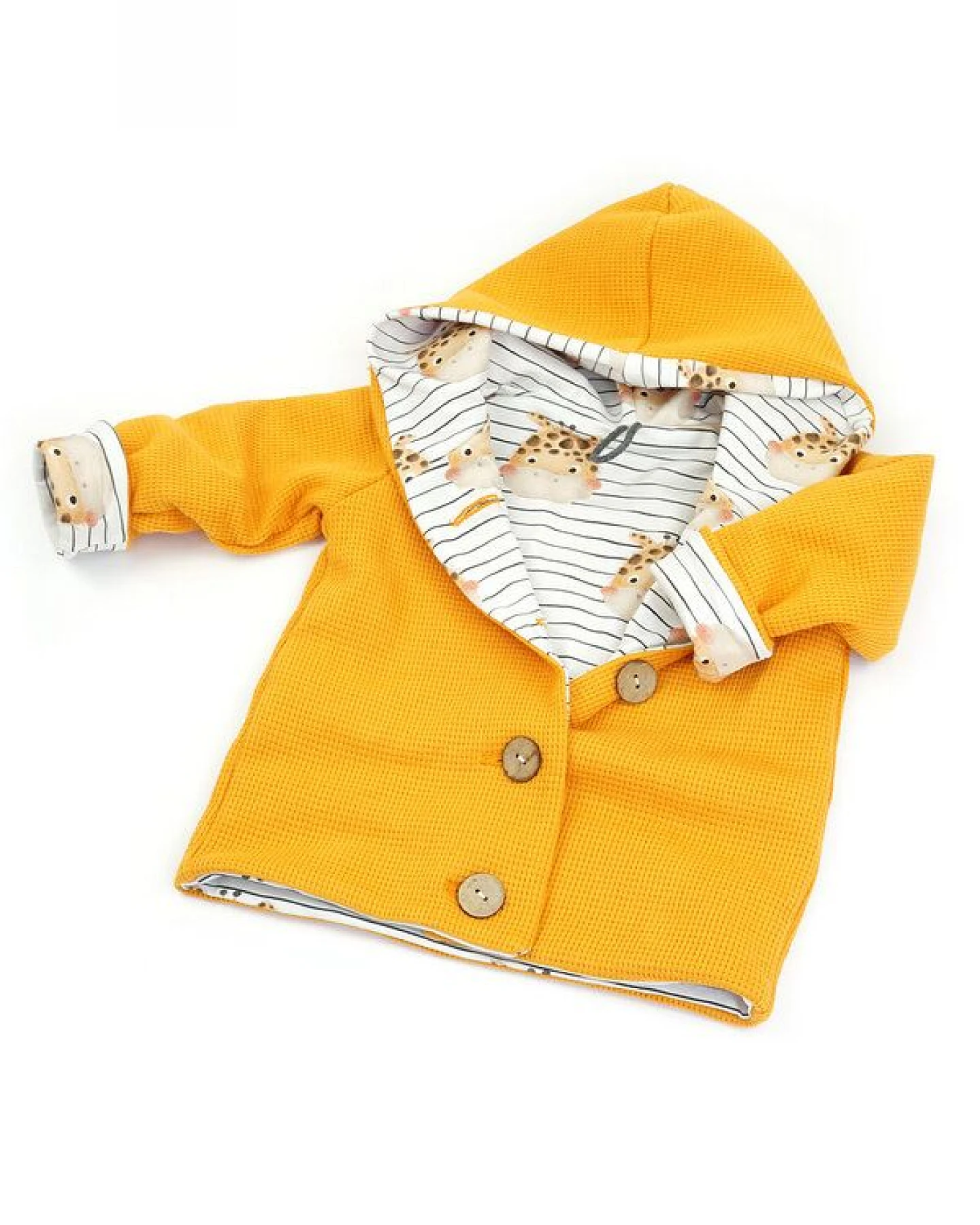 Sternchenwolke BIO Waffeljersey Jacke "Gigi Giraffe" – Ansicht 4