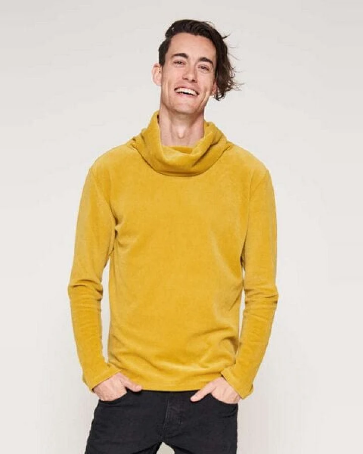 LUMEN organic Pullover NICKICORD senf