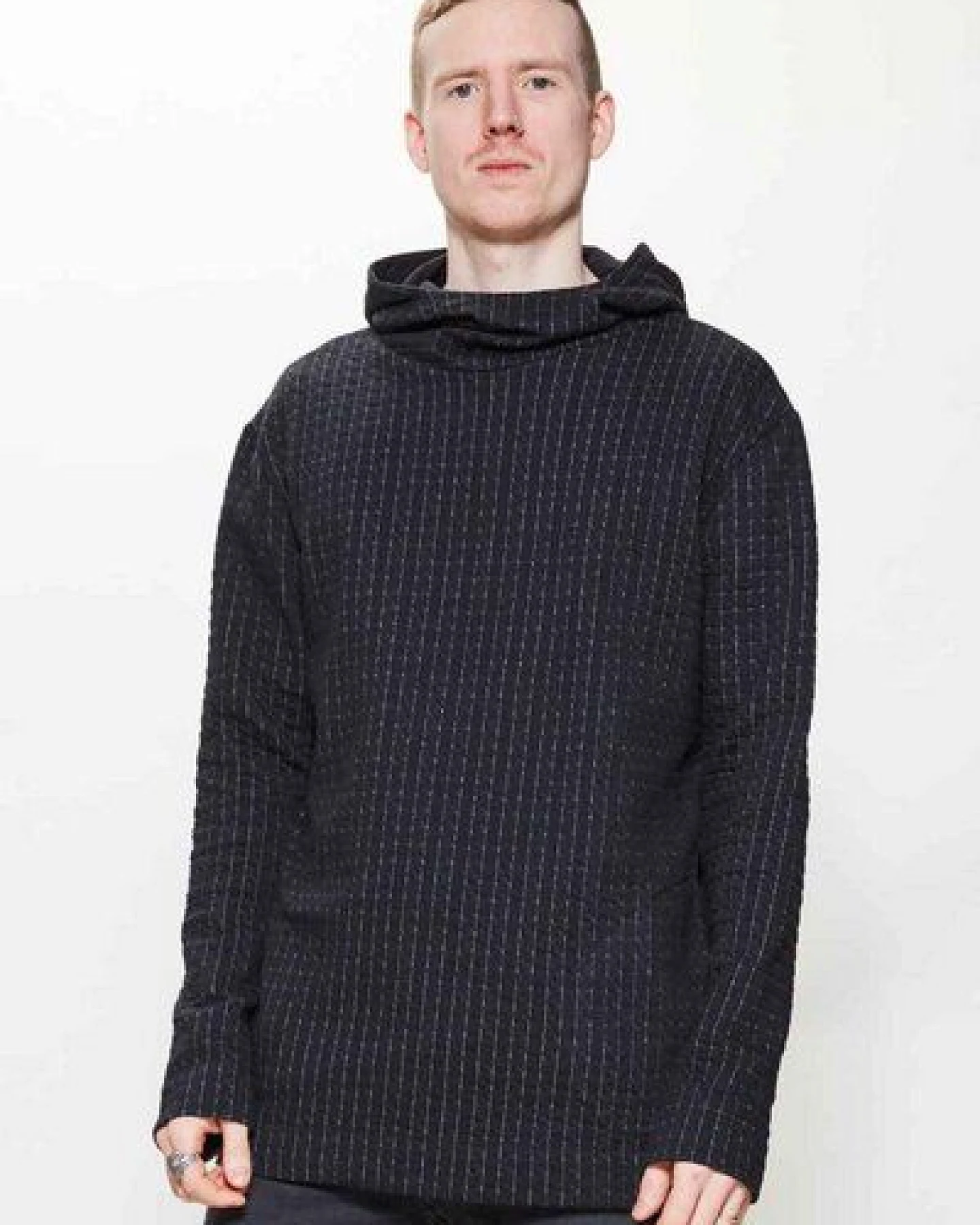 LUMEN organic Hoodie STEPP schwarz/grau – Ansicht 2