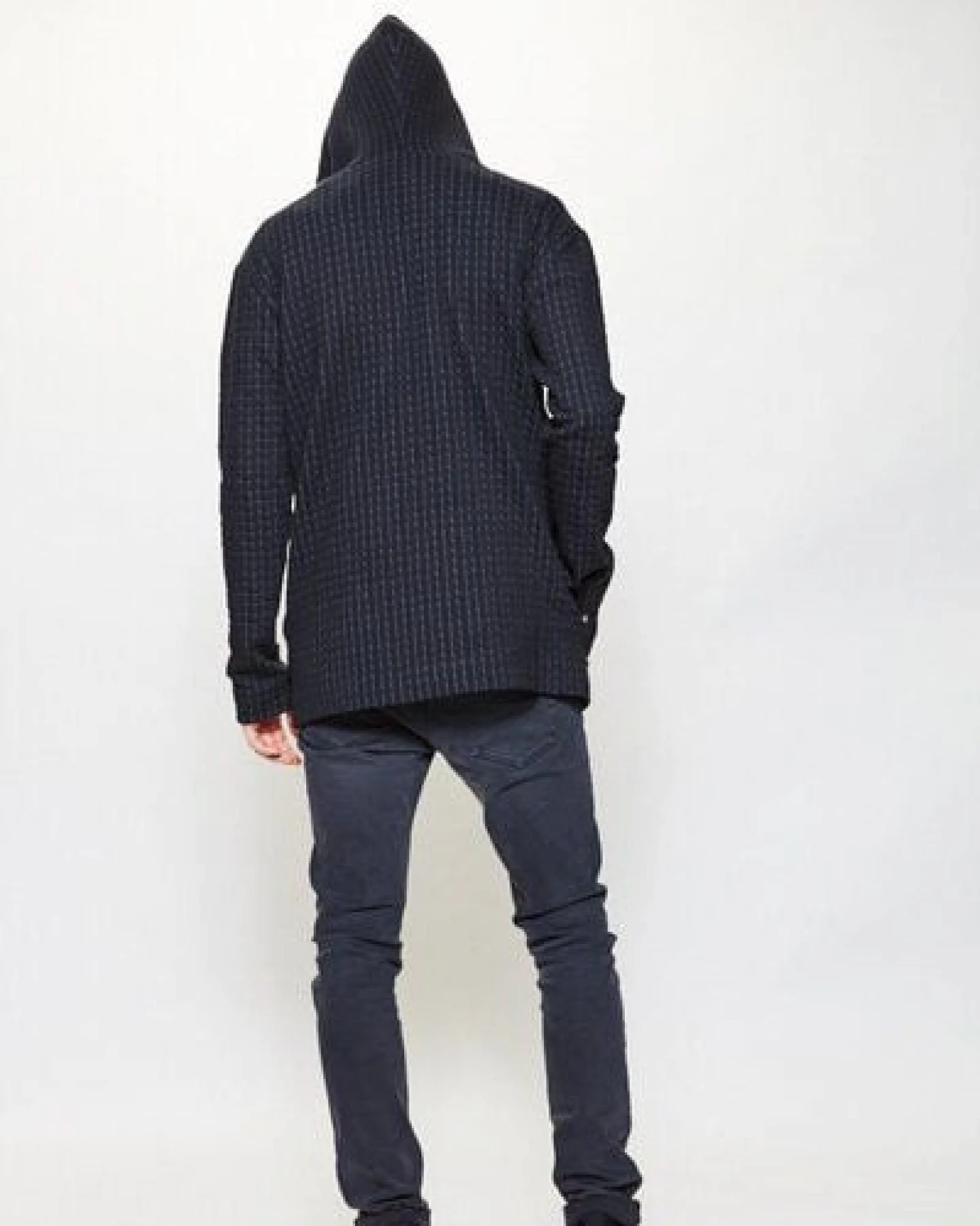 LUMEN organic Hoodie STEPP schwarz/grau – Ansicht 4