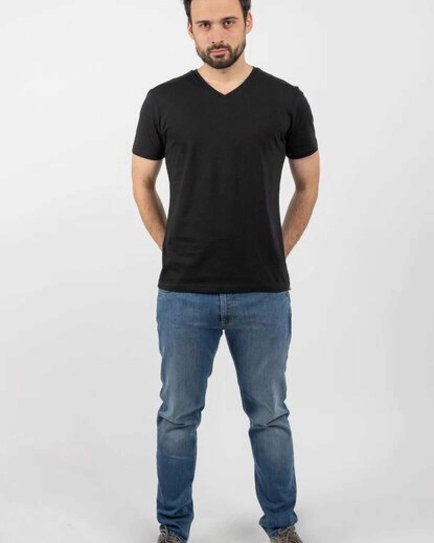 TORLAND Herren T-Shirt mit V- Ausschnitt PRESENTER – Ansicht 2