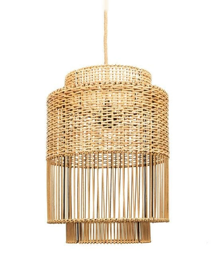 Bazar Bizar The Colonial Pendelleuchte Ø 30 cm aus natürlichem Rattan