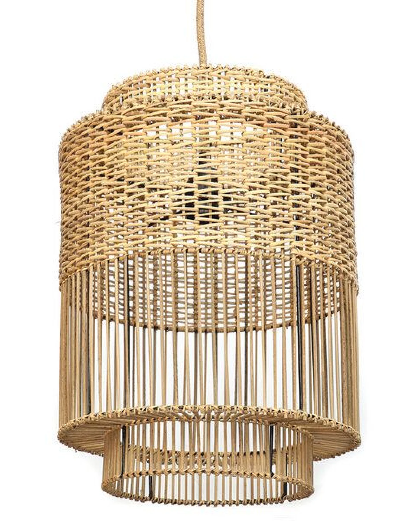 Bazar Bizar The Colonial Pendelleuchte Ø 30 cm aus natürlichem Rattan – Ansicht 2