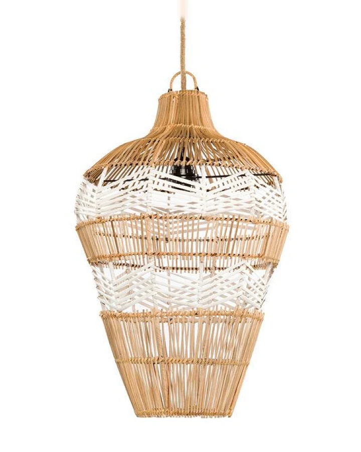 Bazar Bizar The Vase Pendelleuchte Ø 35 cm aus natürlichem Rattan