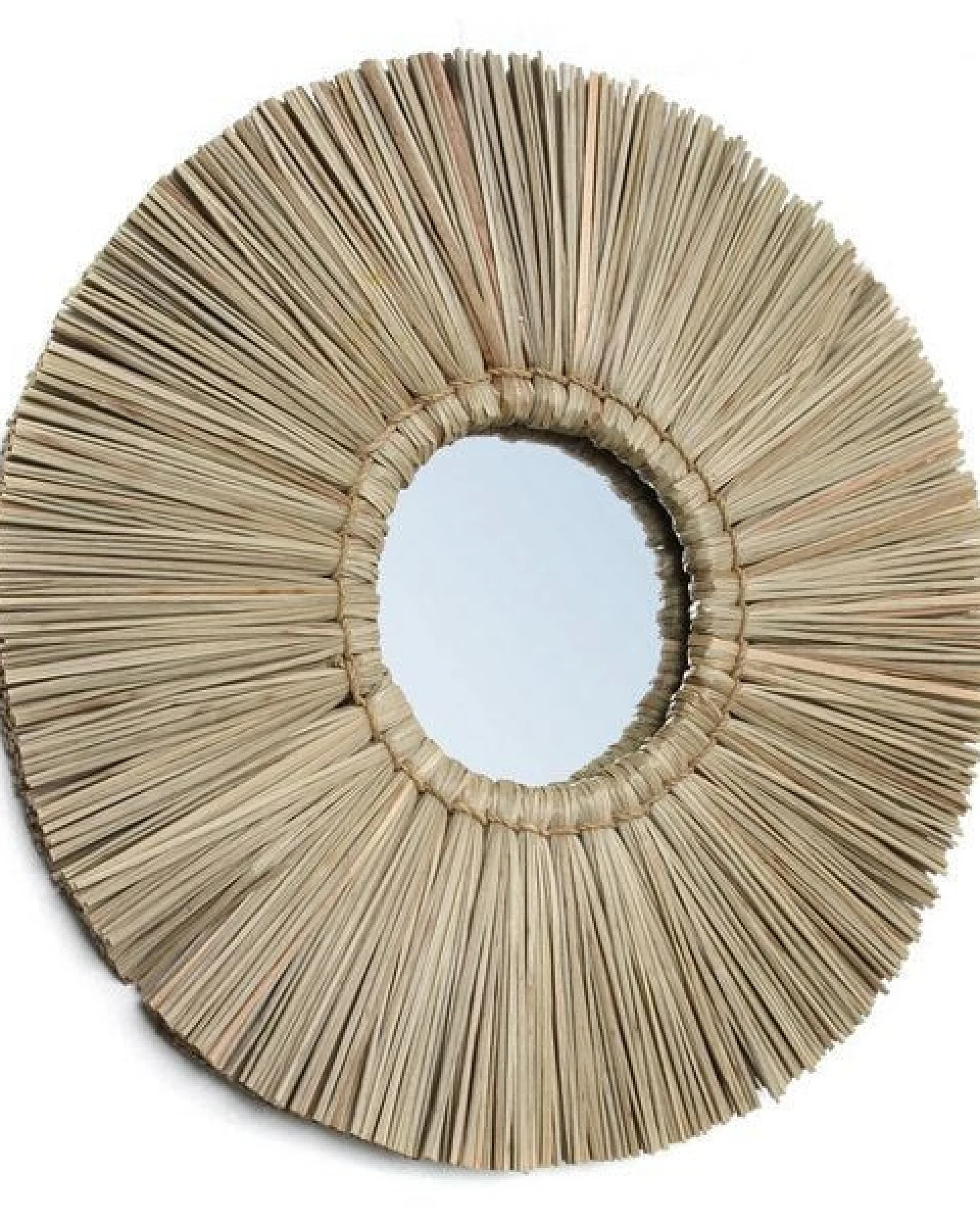 Bazar Bizar The Alang Alang Spiegel Ø 35 cm aus natürlichem Gras – Ansicht 2