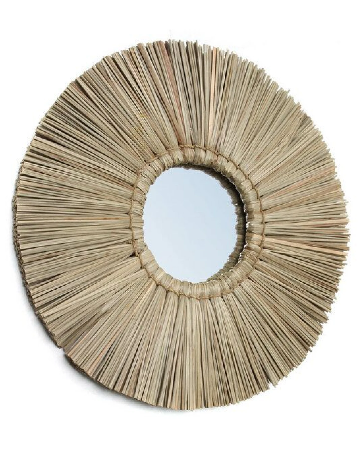 Bazar Bizar The Alang Alang Spiegel Ø 35 cm aus natürlichem Gras – Ansicht 2