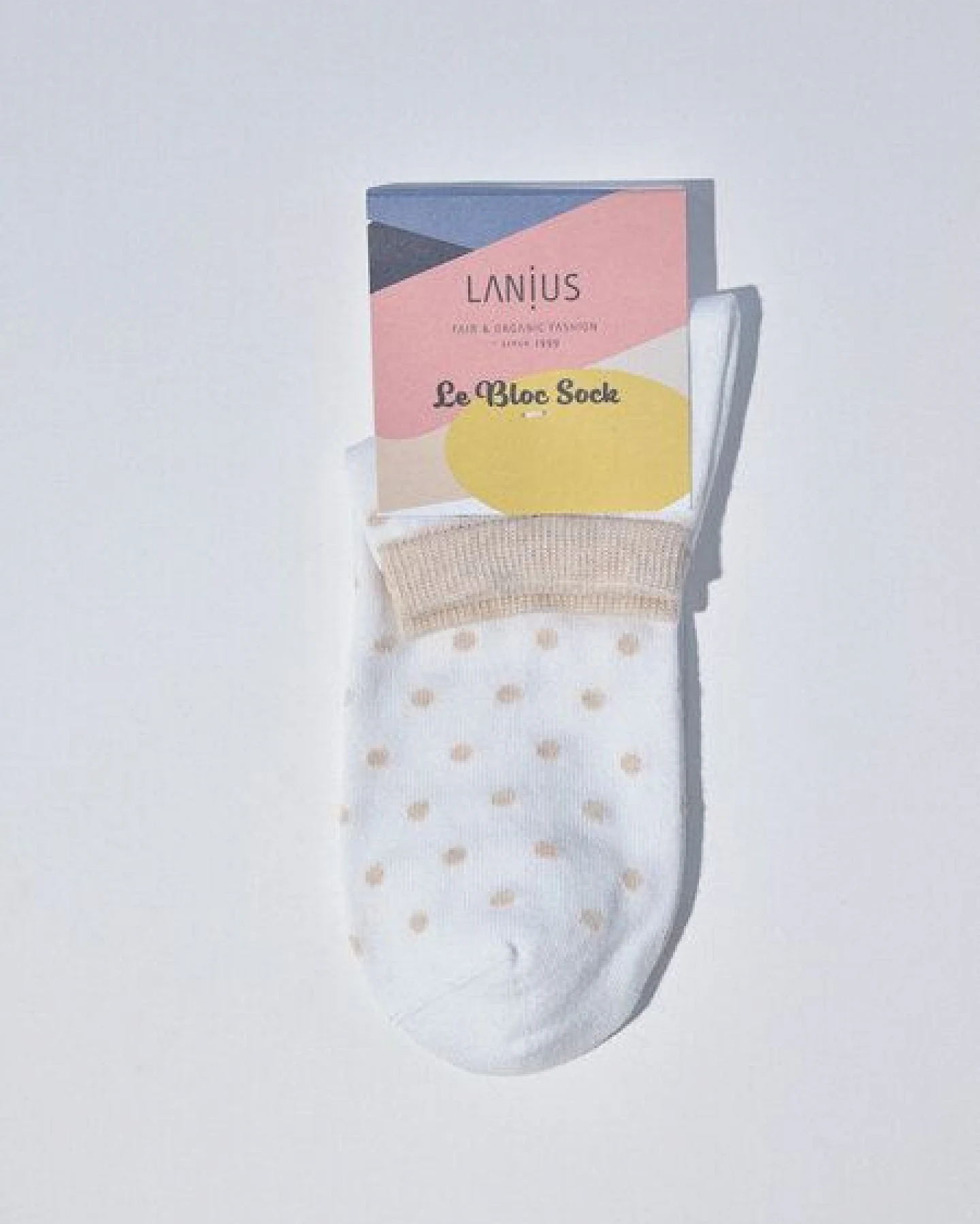 LANIUS Sneaker Socken Punkte aus Bio-Baumwolle – Ansicht 2