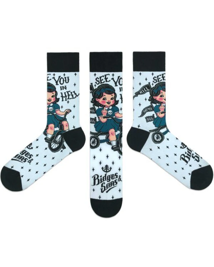 Bidges&Sons "See you in hell" Socken